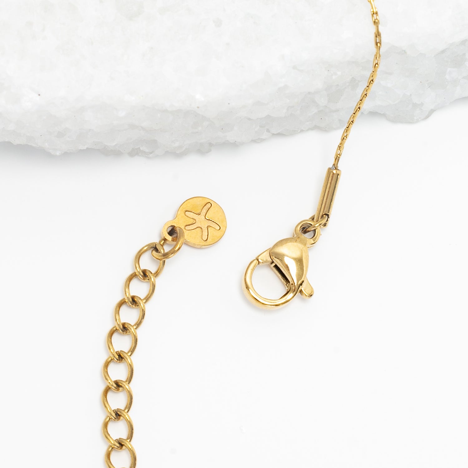 Starfish logo, starfish symbol, gold necklace chain, women's gold necklaces, sustainable fair trade business