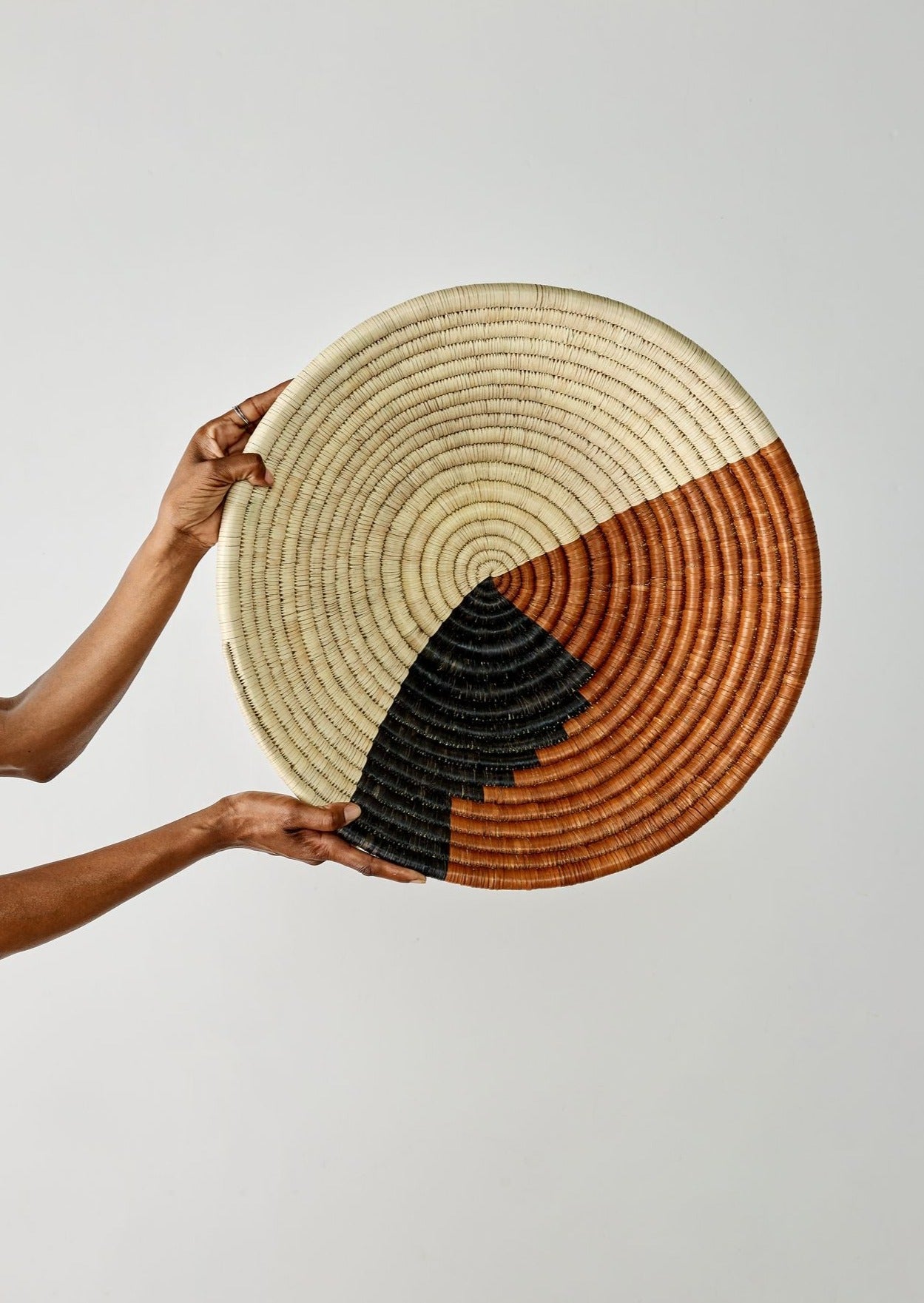 Mongu Tri-Color Hand-Woven Decorative Bowl