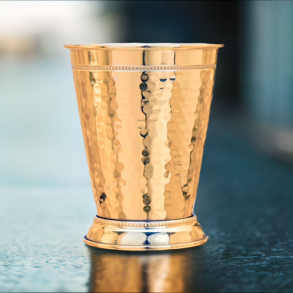 24K Gold Plate Hammered Julep Cup - Limited Edition -Mint Julep-Prince of Scots-810032753948-HammeredGoldMintJulep-Prince of Scots