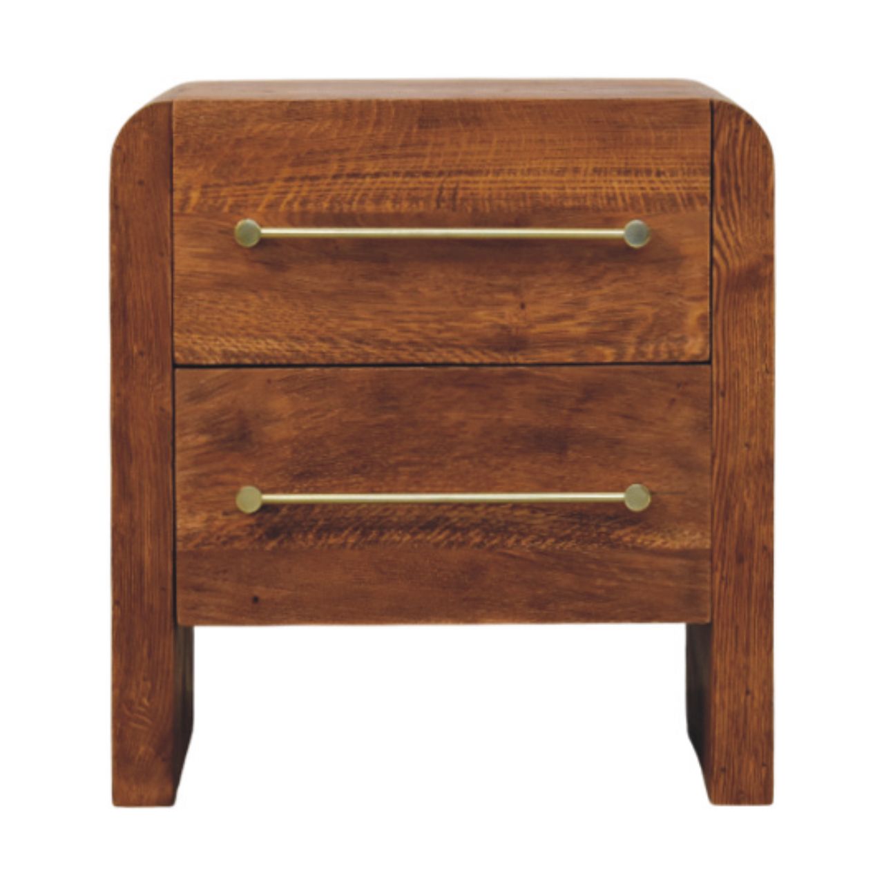 Solid Wood Oakline Two Drawer Unit, Brown,2-Drawers