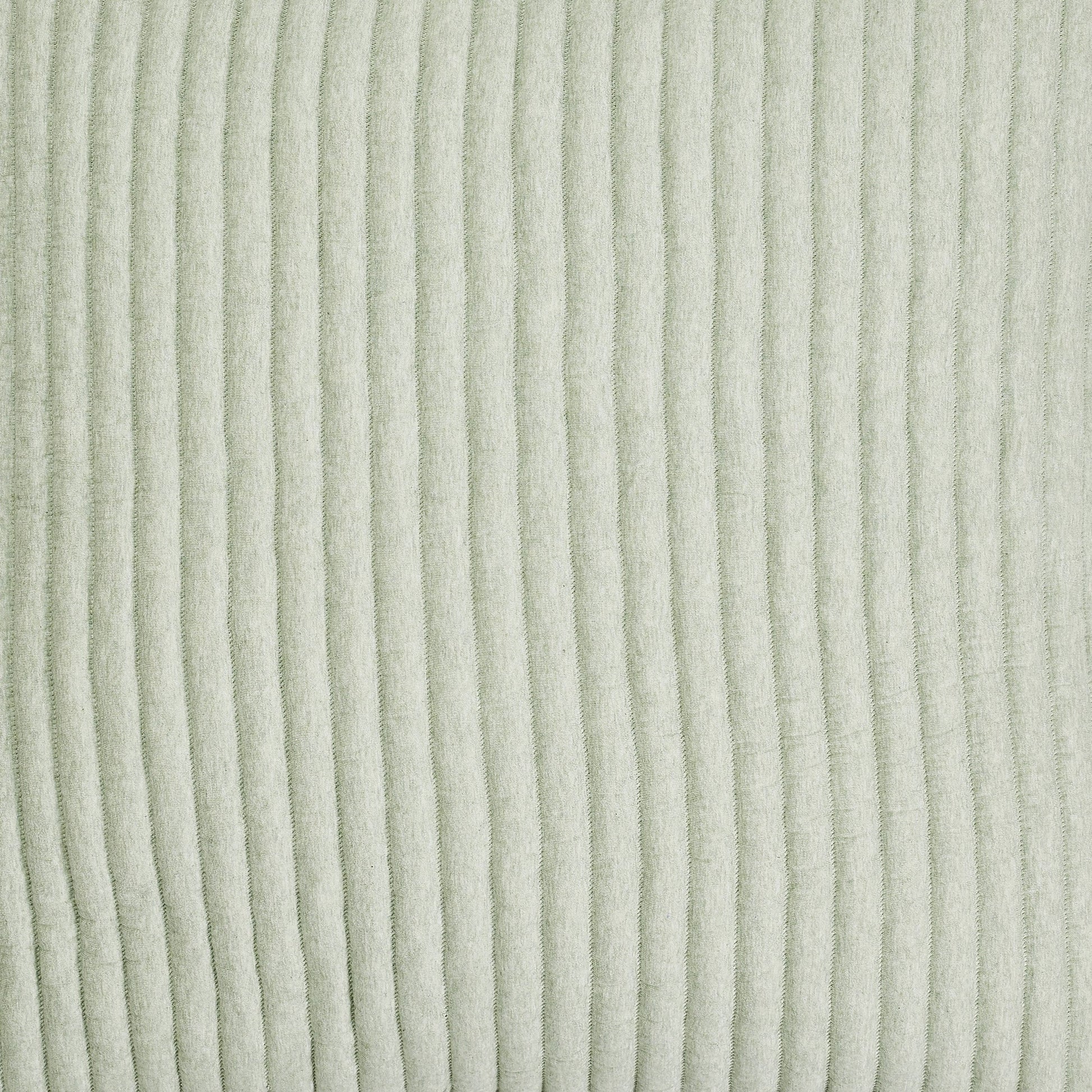 QT-370-11096_7|Earthy sage green channel quilt with refined vertical stitching, offering a peaceful, modern and natural bedroom style.