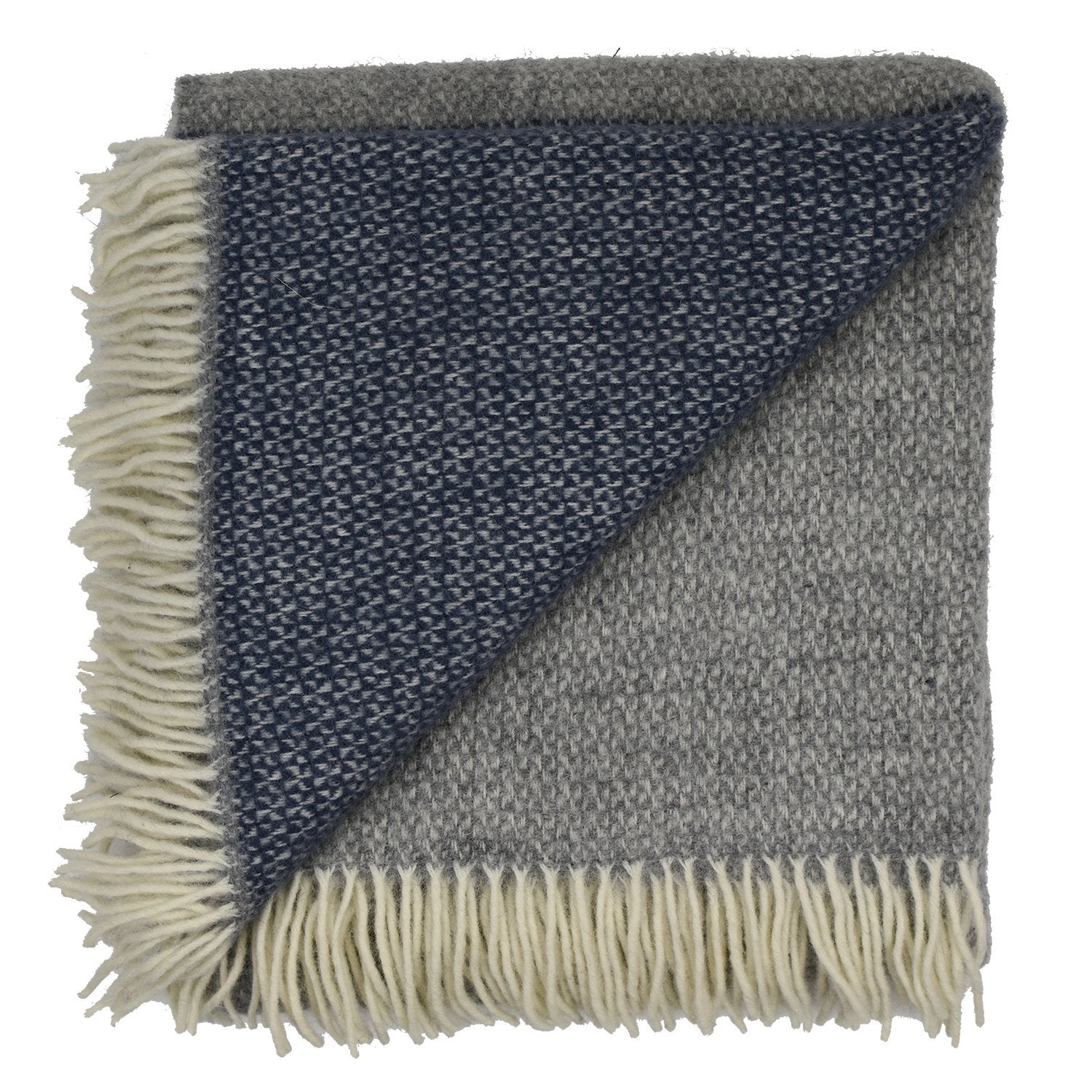 Prince of Scots Highland Tweed Estate Pure New Wool Throw ~ Slate ~-Throws and Blankets-Prince of Scots-0634934461509-K4050032-010-Prince of Scots
