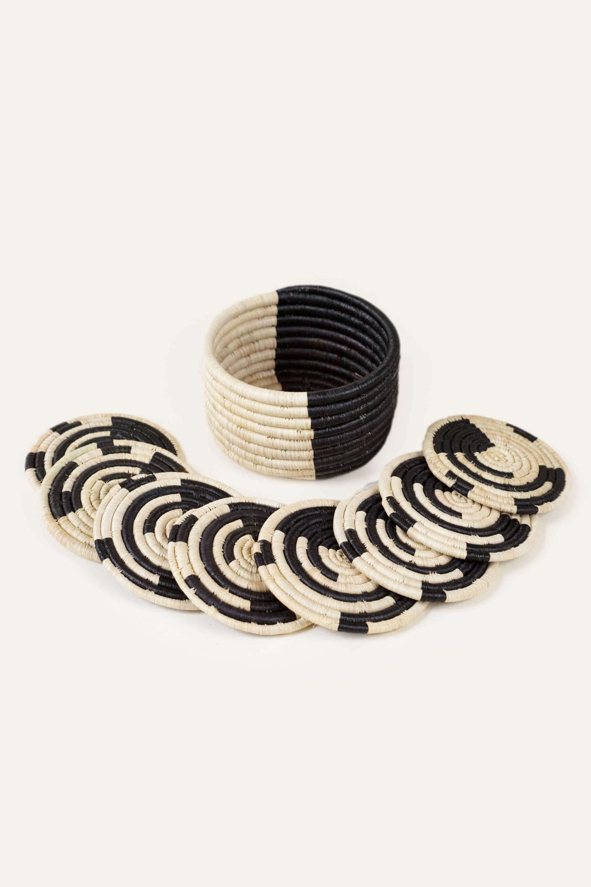 Split Mini Basket Set of 8 Coasters