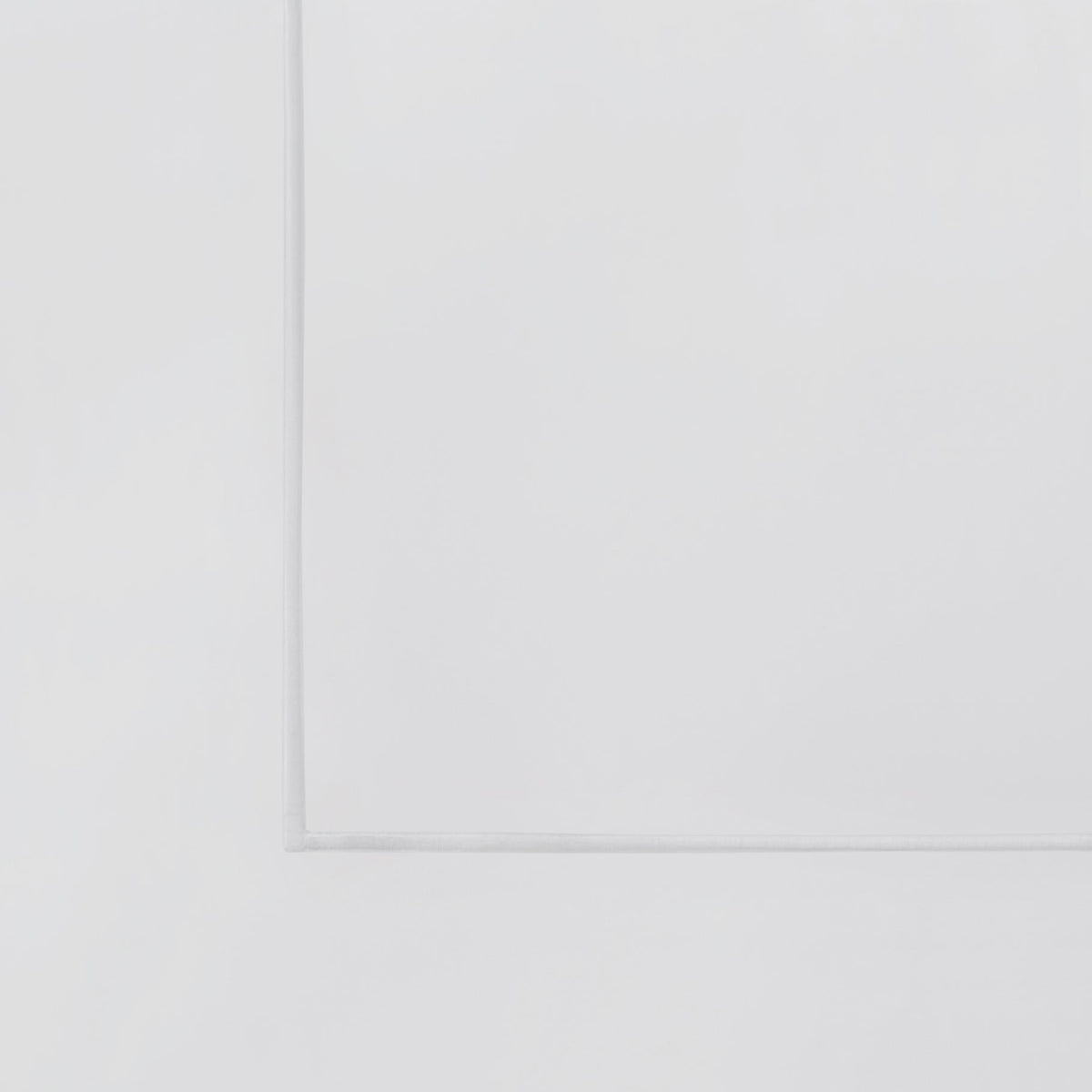 ASP-533-2032_6|Crisp white 100% cotton sateen sheet with a subtle single thin white border line, exhibiting a smooth texture.