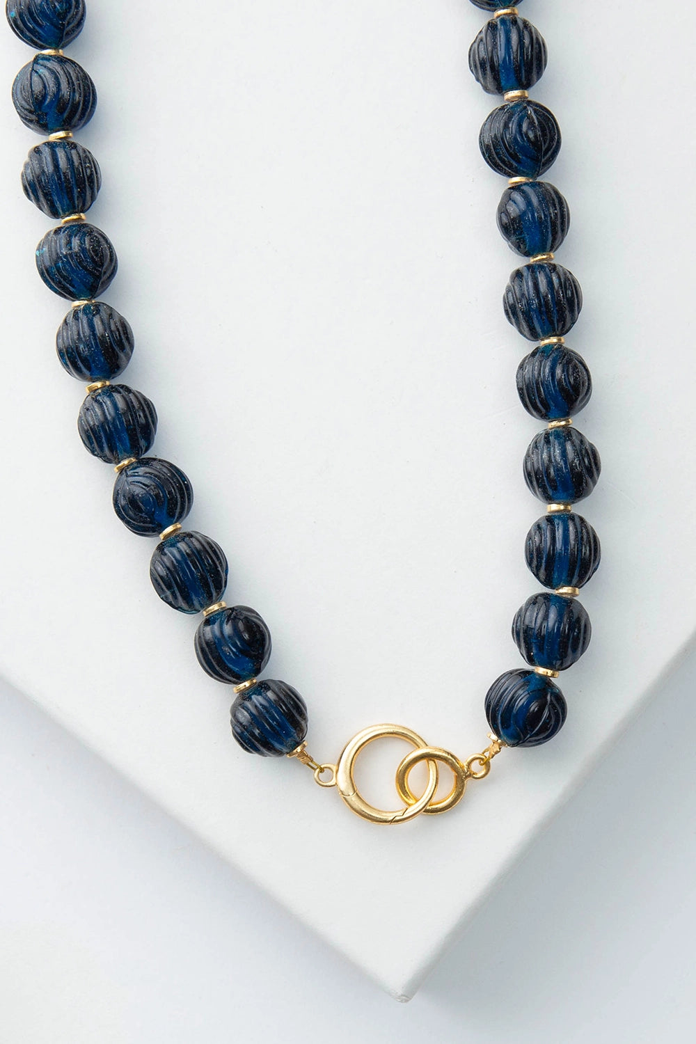 Lucid Glass Necklace - Cerulean