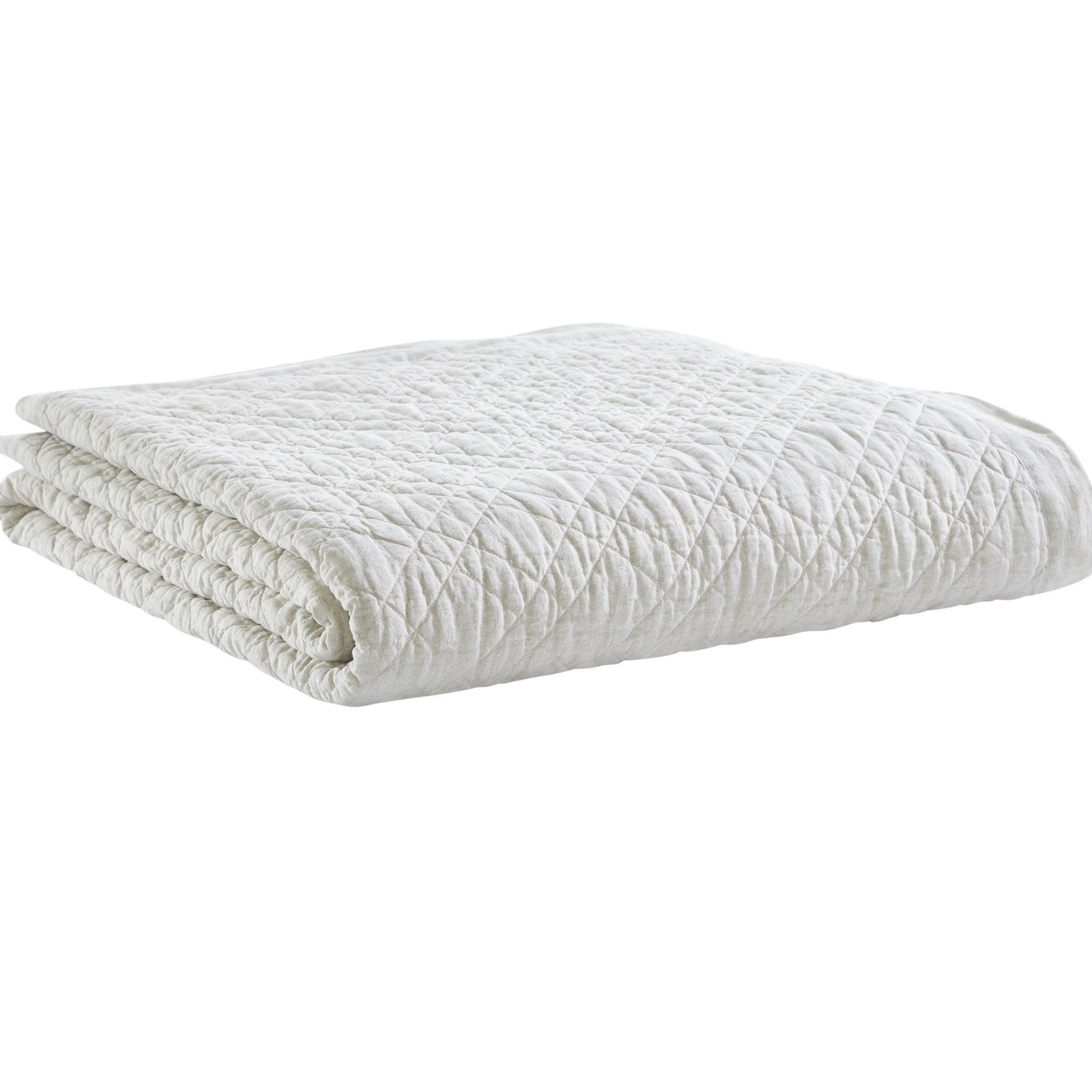 CL-254-11096_6|Elegant off-white quilted coverlet, soft cotton bedding featuring a stylish diamond stitch pattern, perfect for chic bedroom decor.