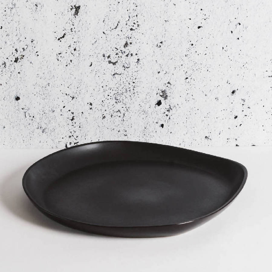 Stoneware Round Serving Platter - Thumbnail 2