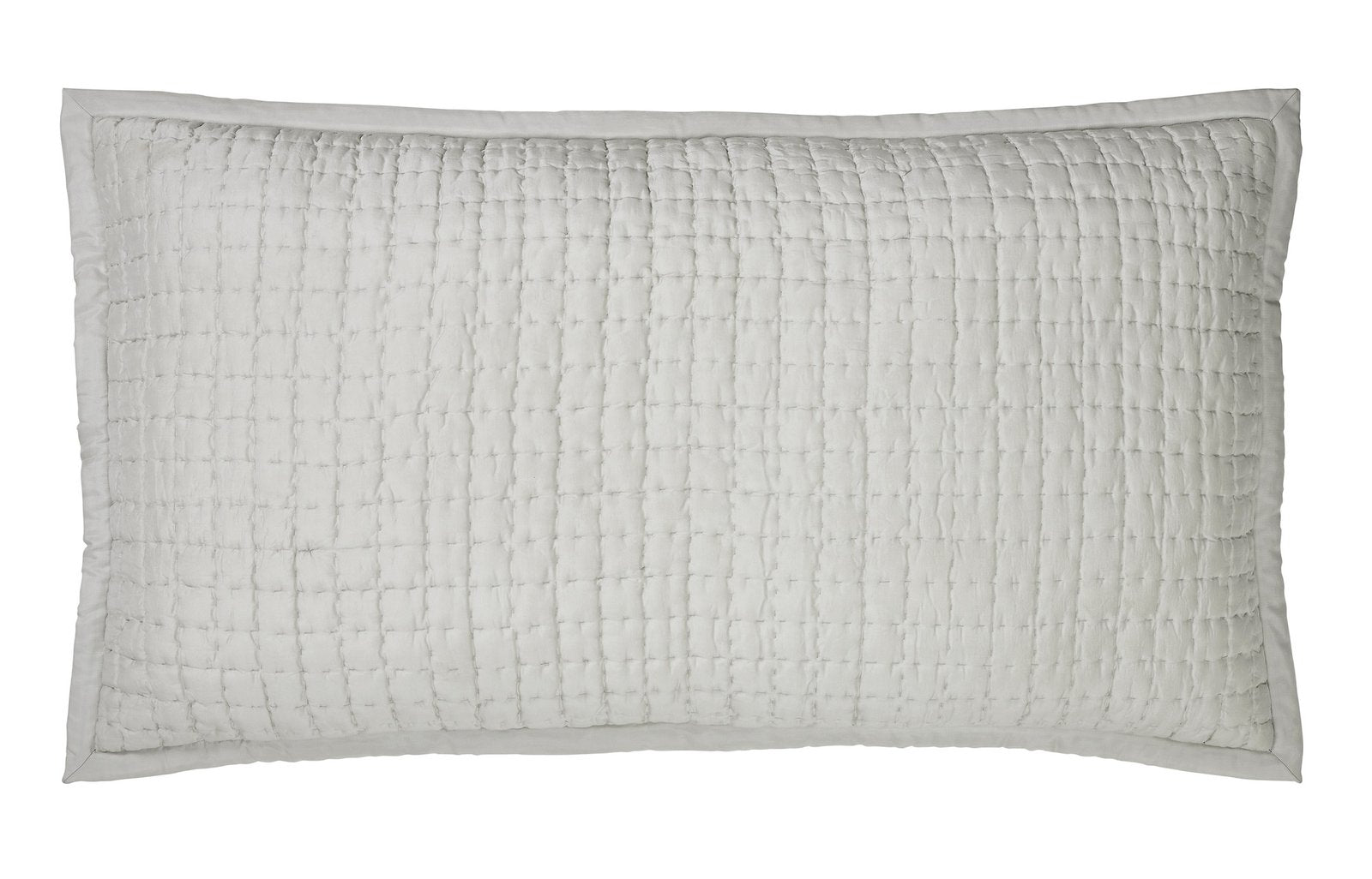 KS-198-2036_1|Light grey textured quilted coverlet with a subtle striped pattern. Versatile and modern bedding solution.