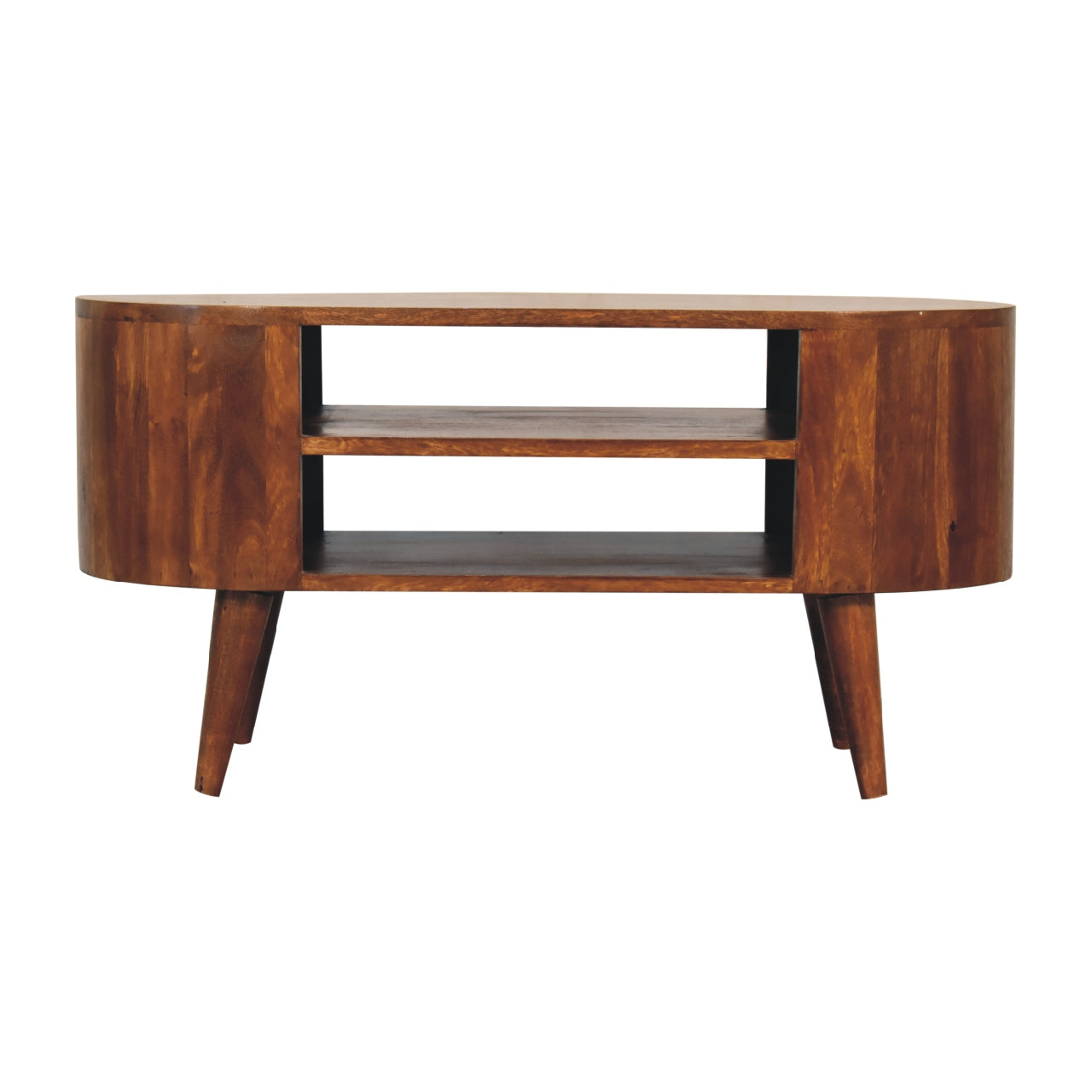 Solid Wood Cortez Chestnut Media Unit