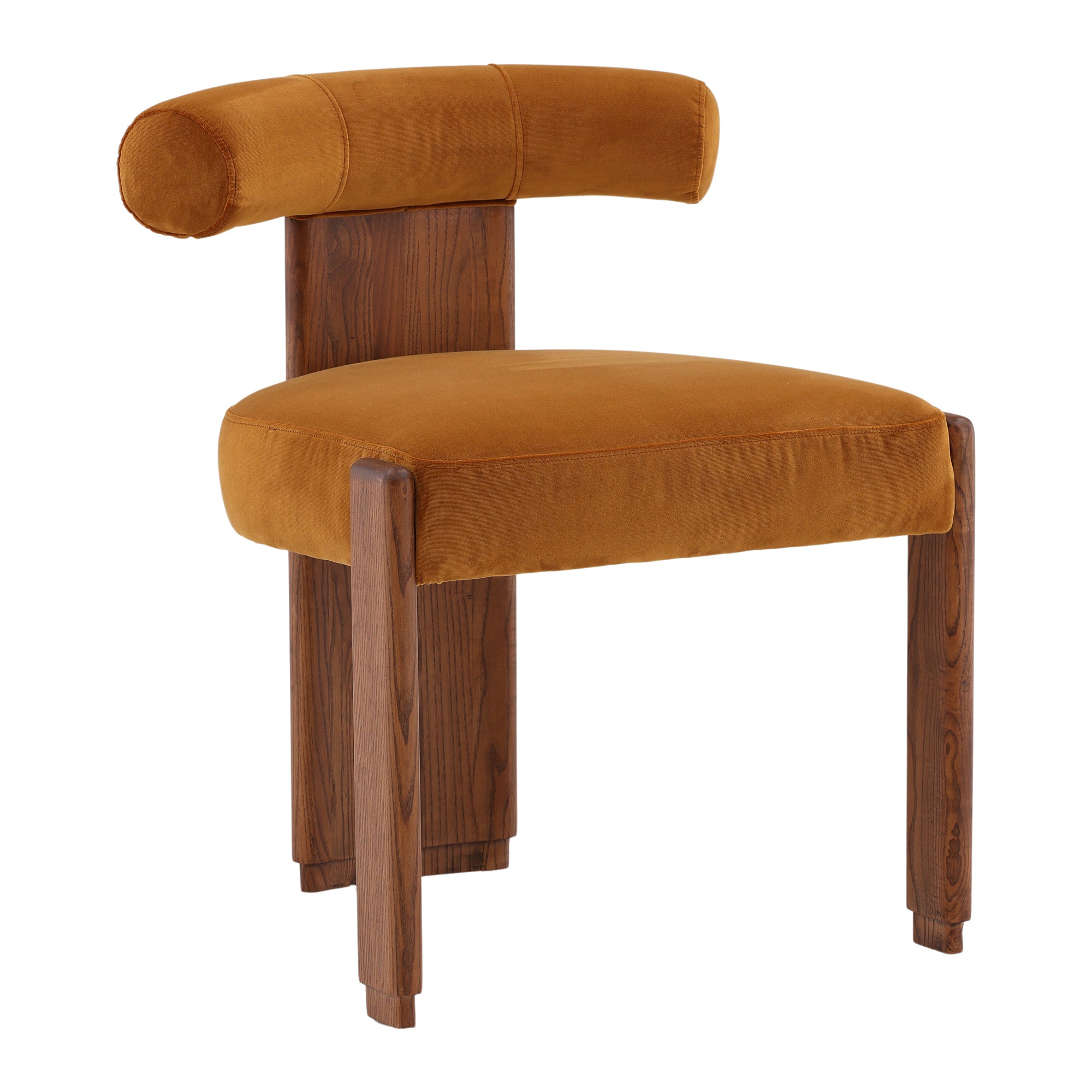 Gwenevere Ginger Velvet Dining Chair