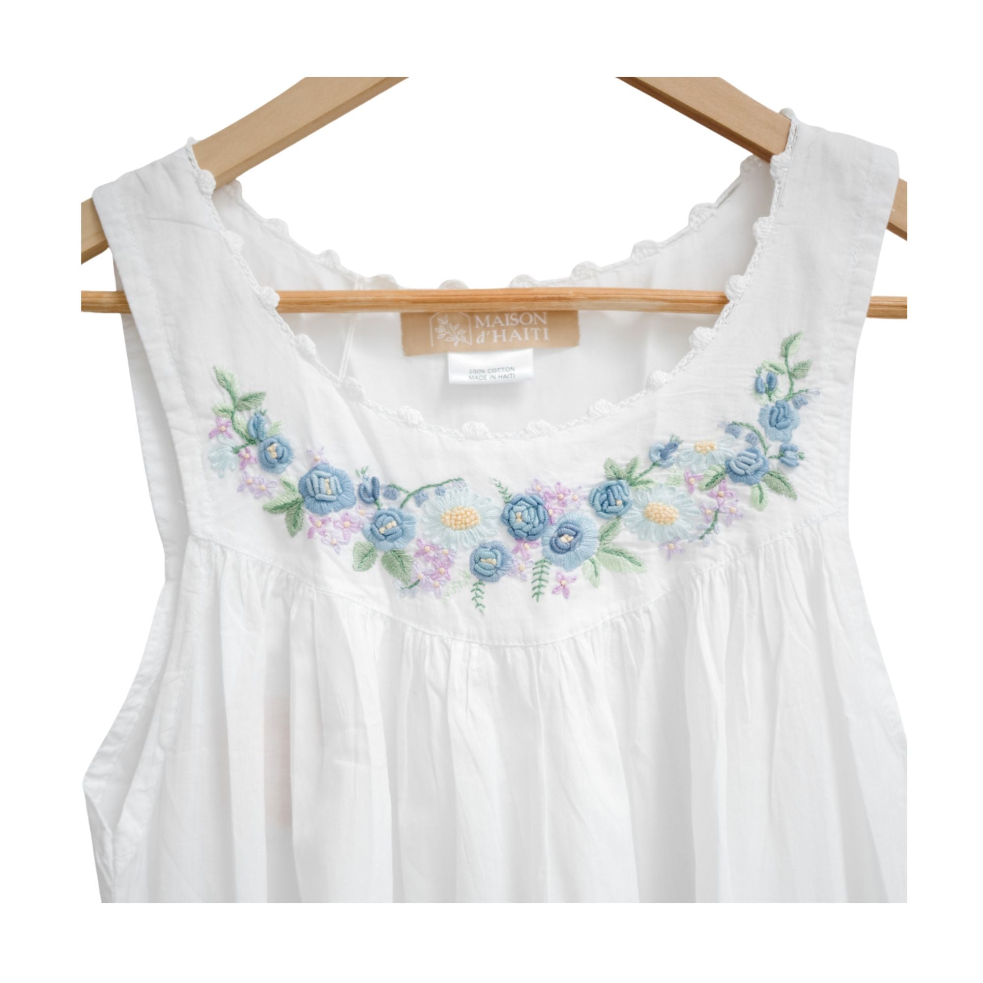 Blue Rosebud Nightgown