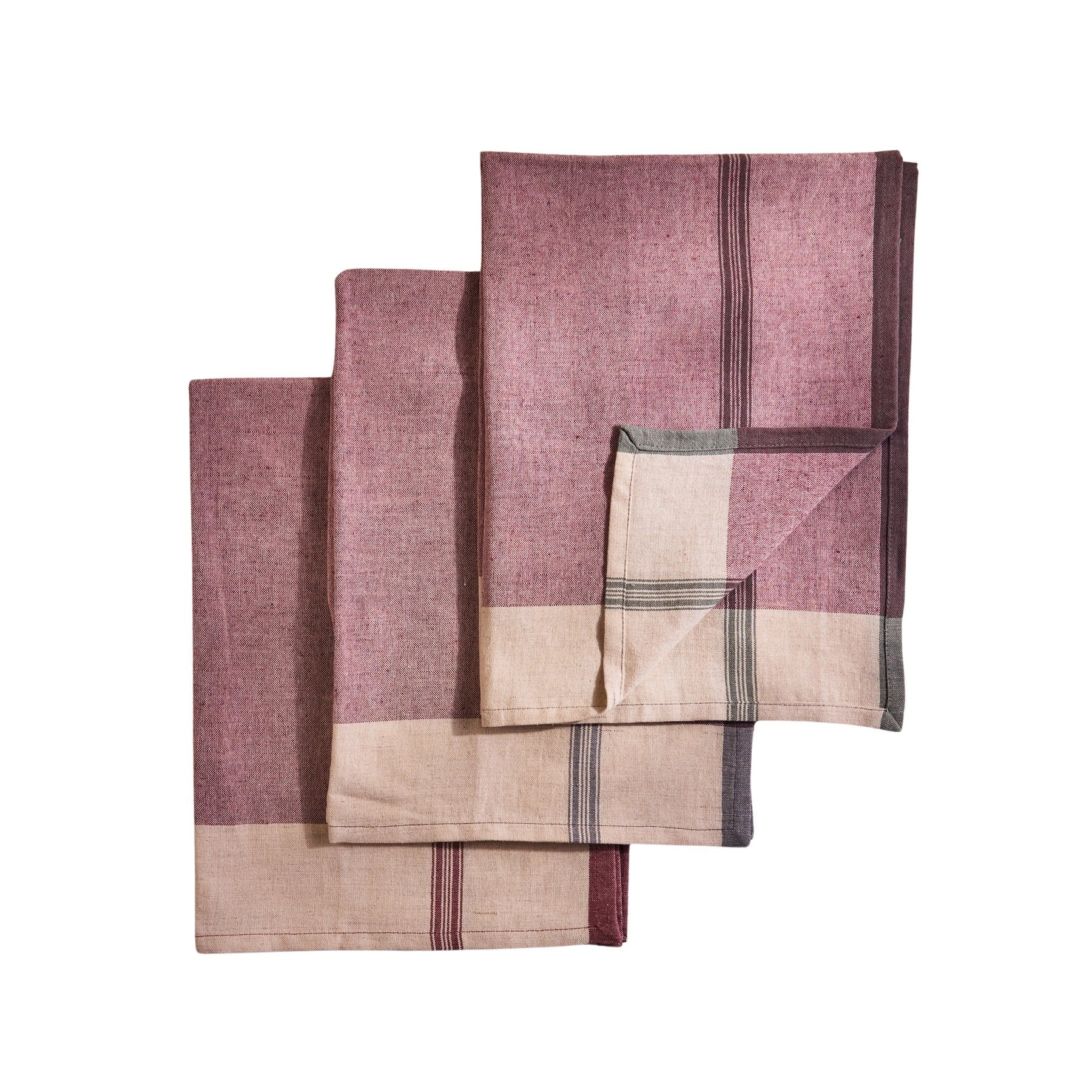 Lula Kitchen Towel, Set of 3, Mauve