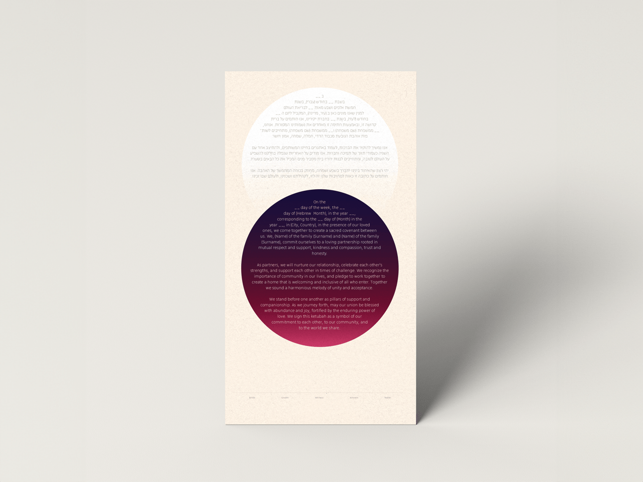 Circles Ketubah - Shop Tchotchke