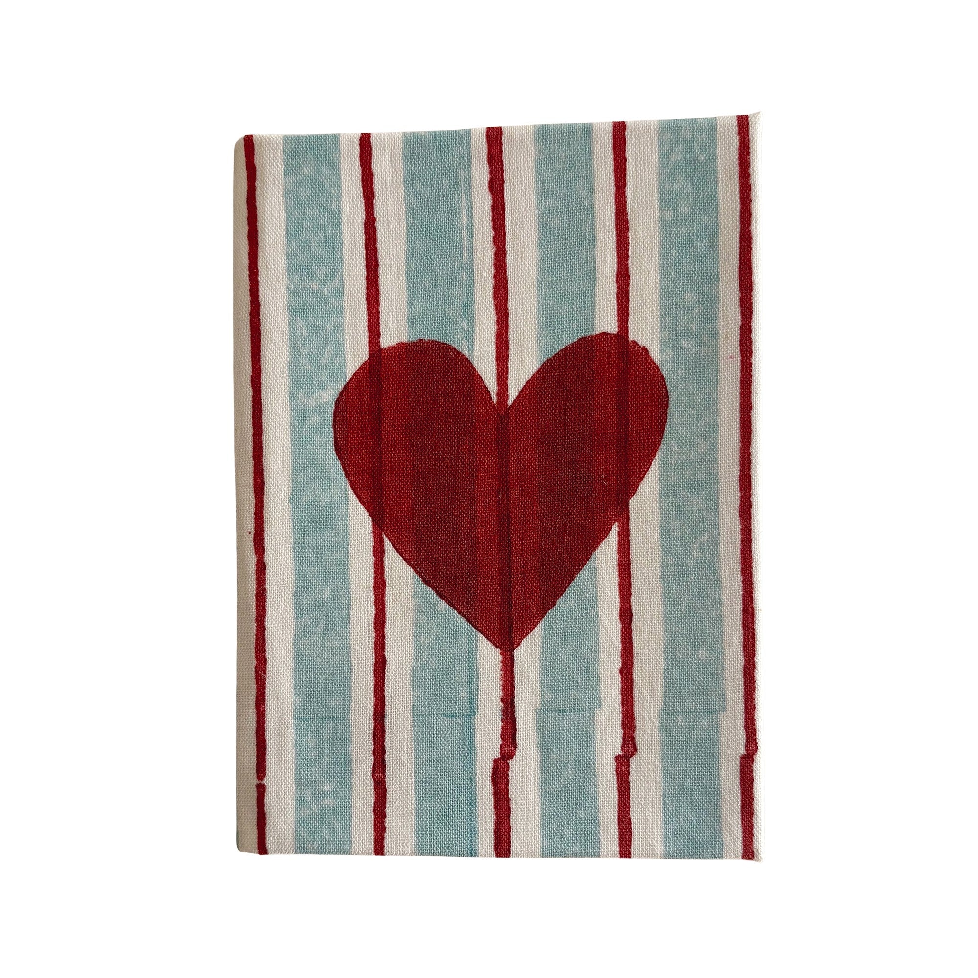 Handcrafted Sustainable A5 Diary Journal Notebook l Handmade Paper l Heart Pop