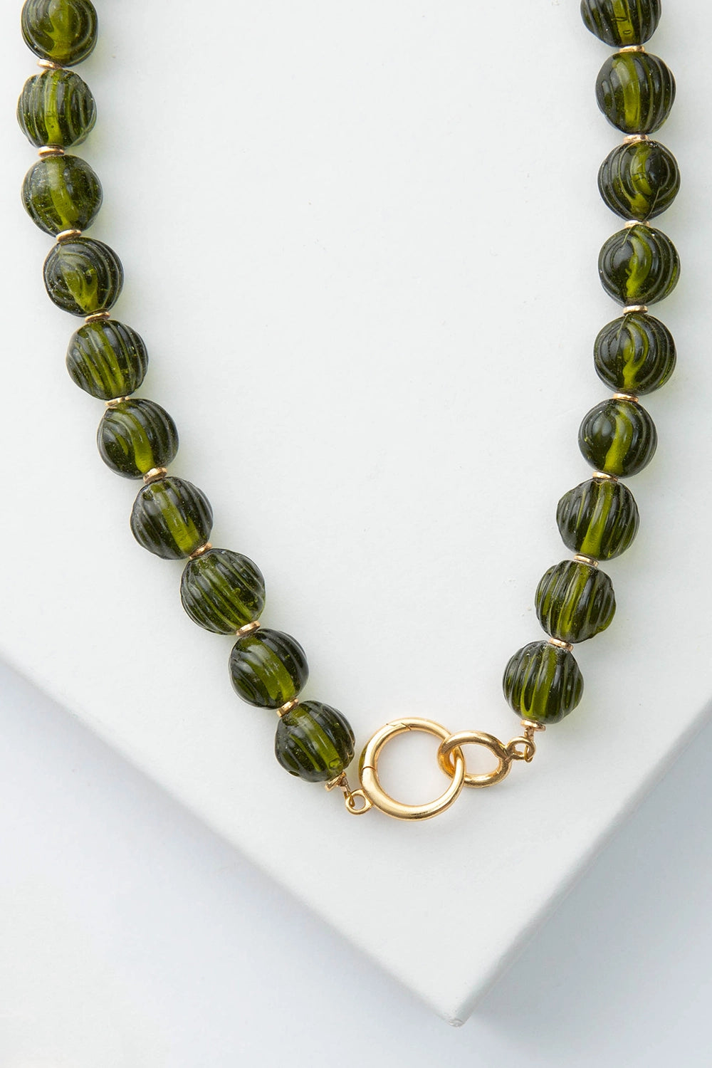 Lucid Glass Necklace - Sage