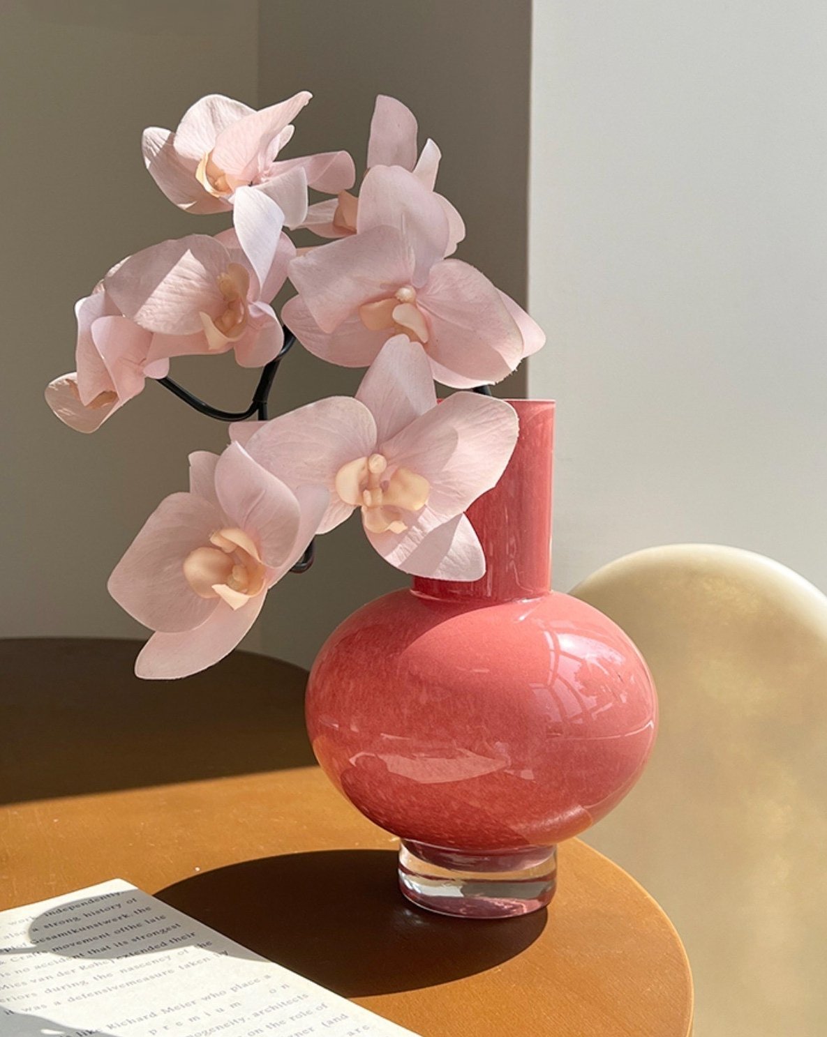 Retro Color Glazed Decorative Vase - Unique Glass Vase Decor - Vases - Retro Color Glazed Glass Vase - Large - Inspecial Home