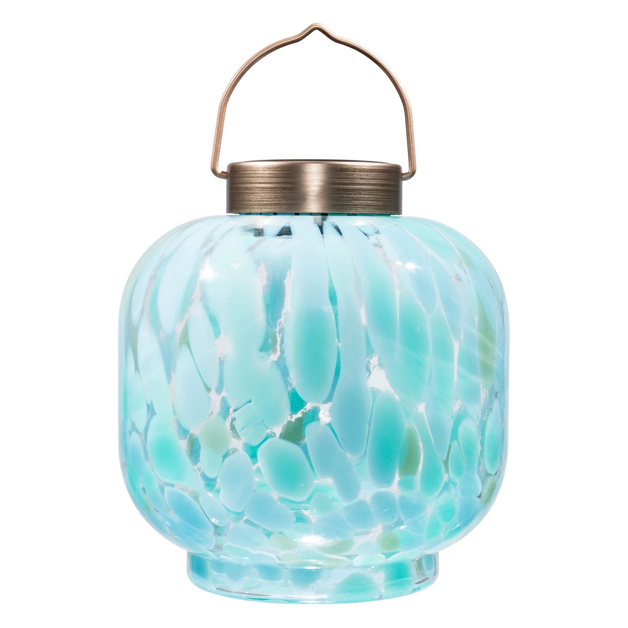 Cabin Solar Lantern 8" Handblown Glass