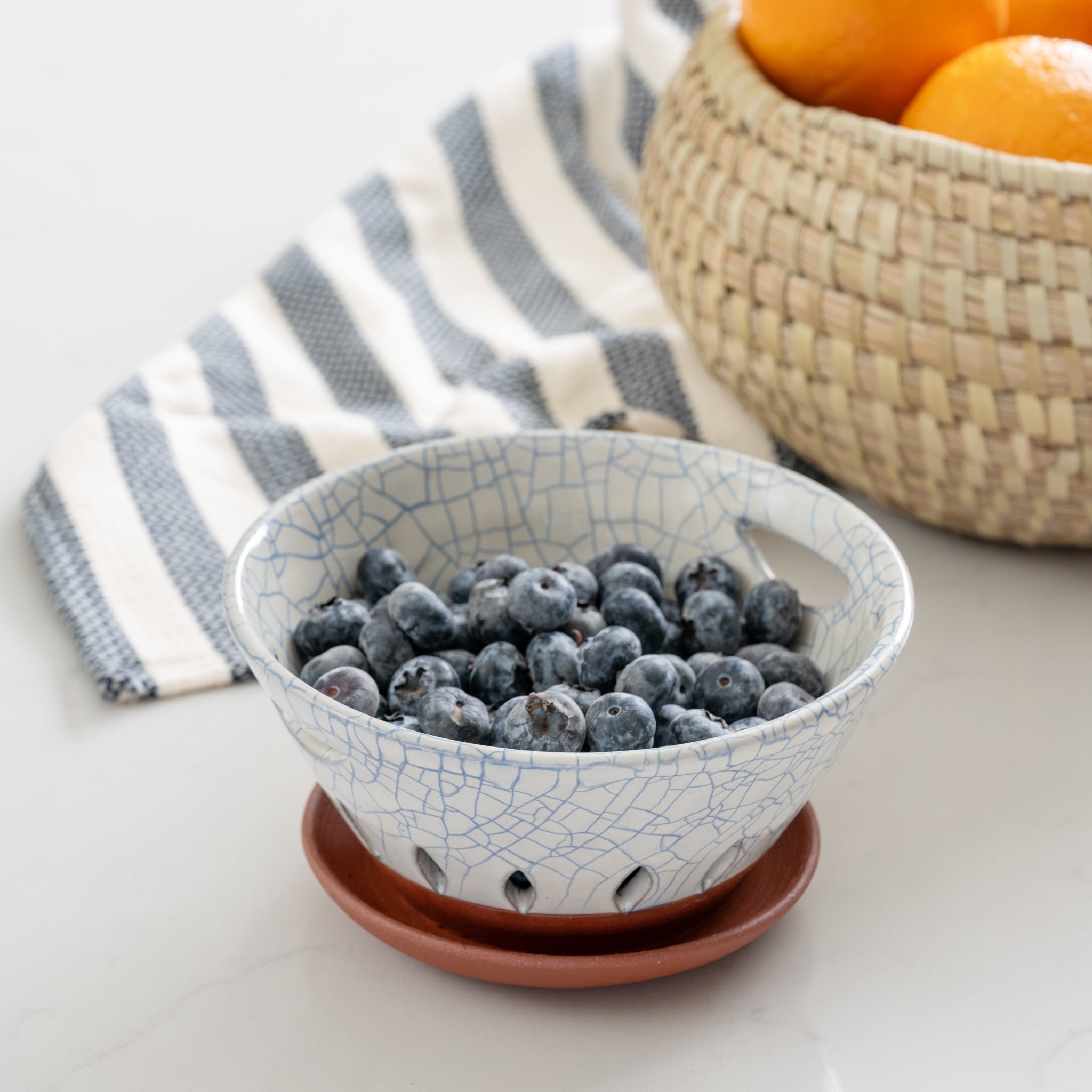 Ciya Blue Crackle Berry Bowl - Thumbnail 2