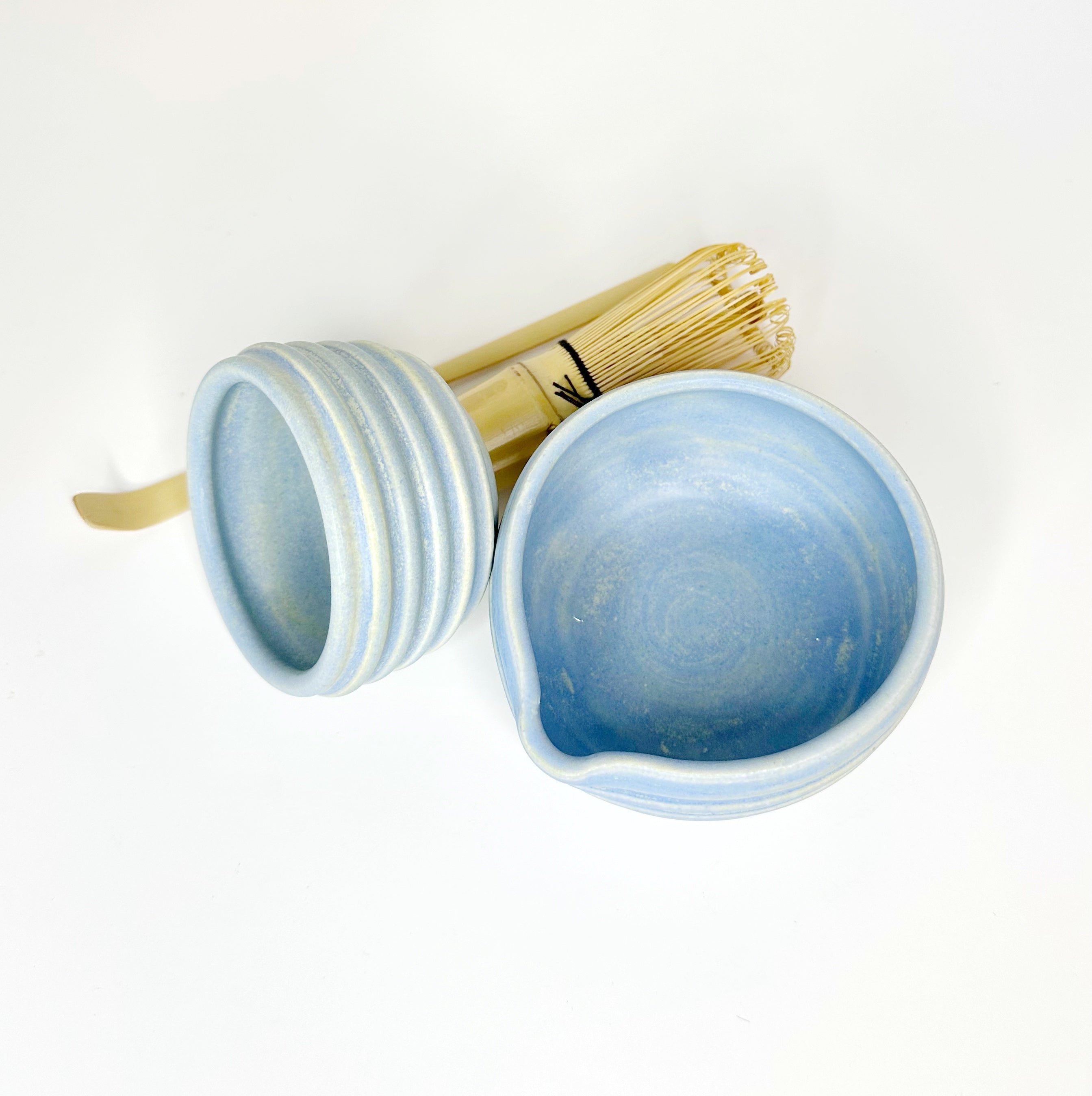 HUNNY MATCHA BOWL SET. Blue (Whisk & Mini Bowl included)