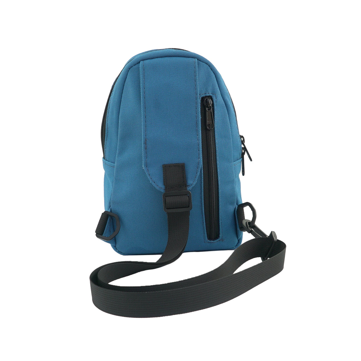Buru small canvas crossbody sling bag in Zilly Blue — Ecodunia #color_zilly-blue