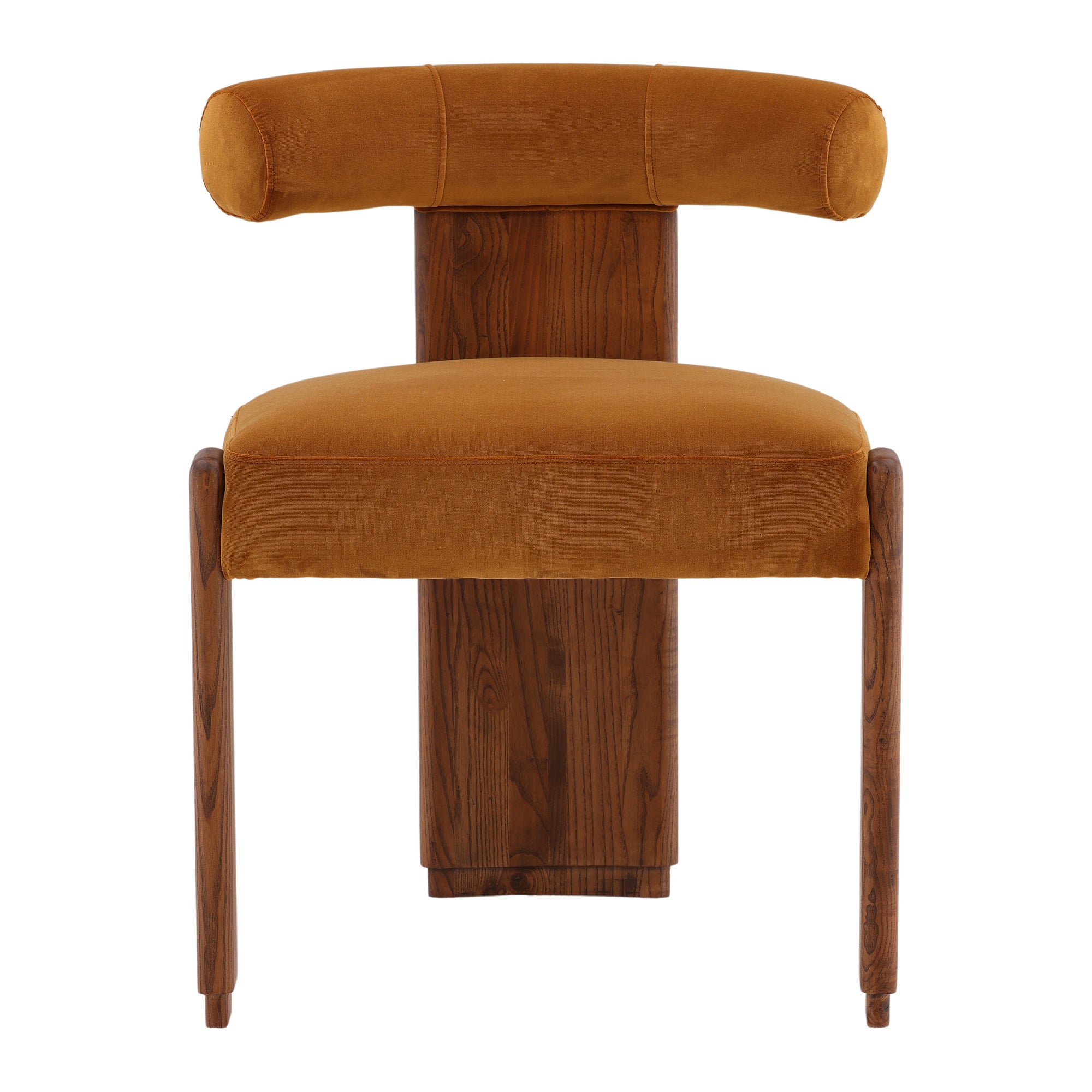 Gwenevere Ginger Velvet Dining Chair