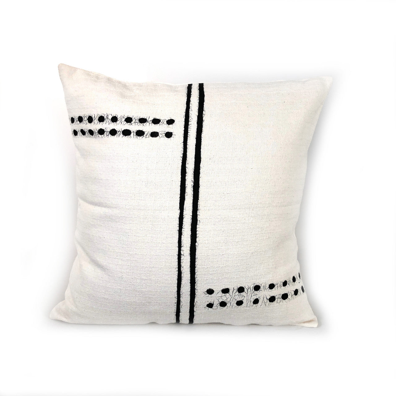 Boho Dots White Sadza Pillow - Thumbnail 2