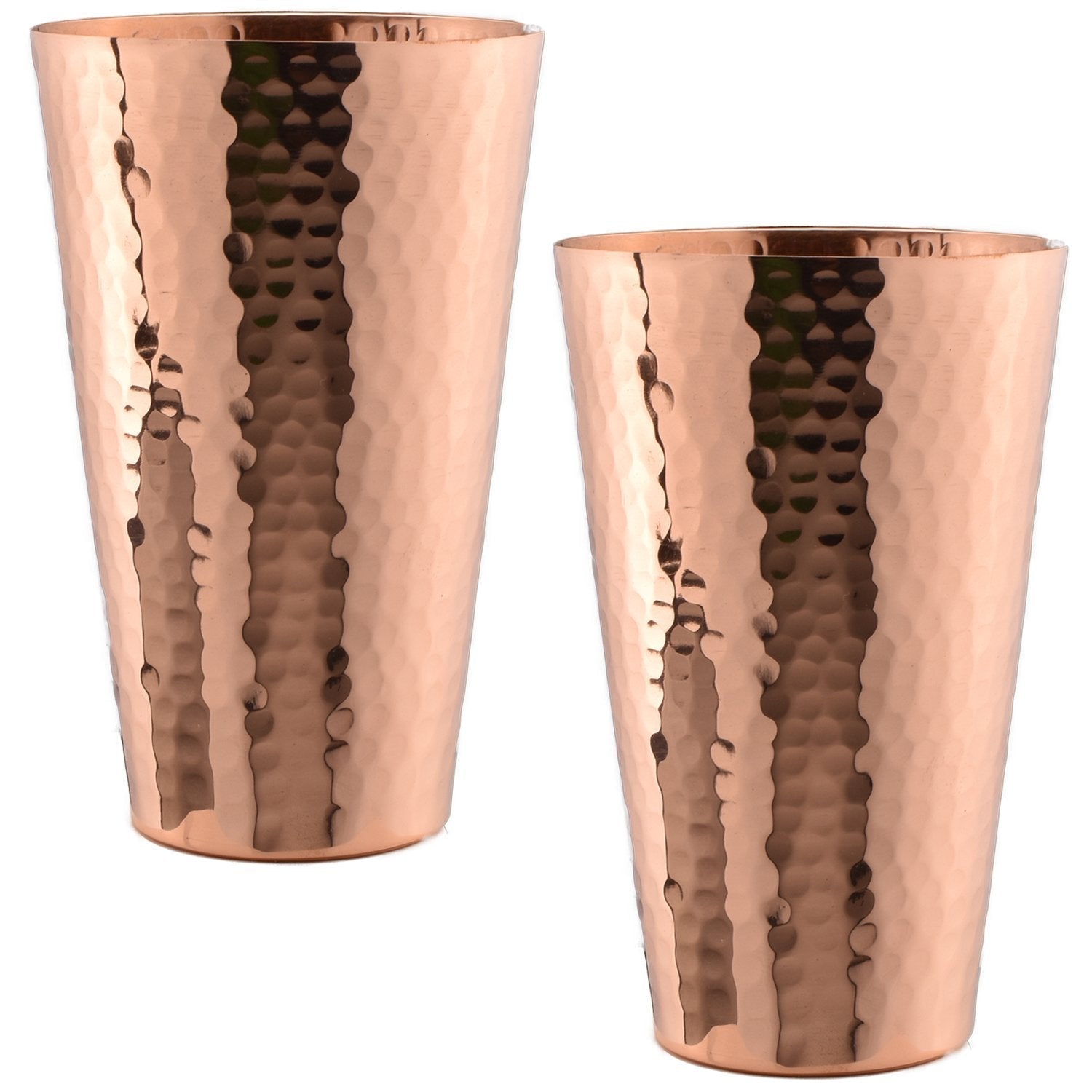 Hammered Copper Ice Tea Tumbler (Set of 2)-Dining and Entertaining-Prince of Scots-810032754136-IceTea18oz-2-Prince of Scots