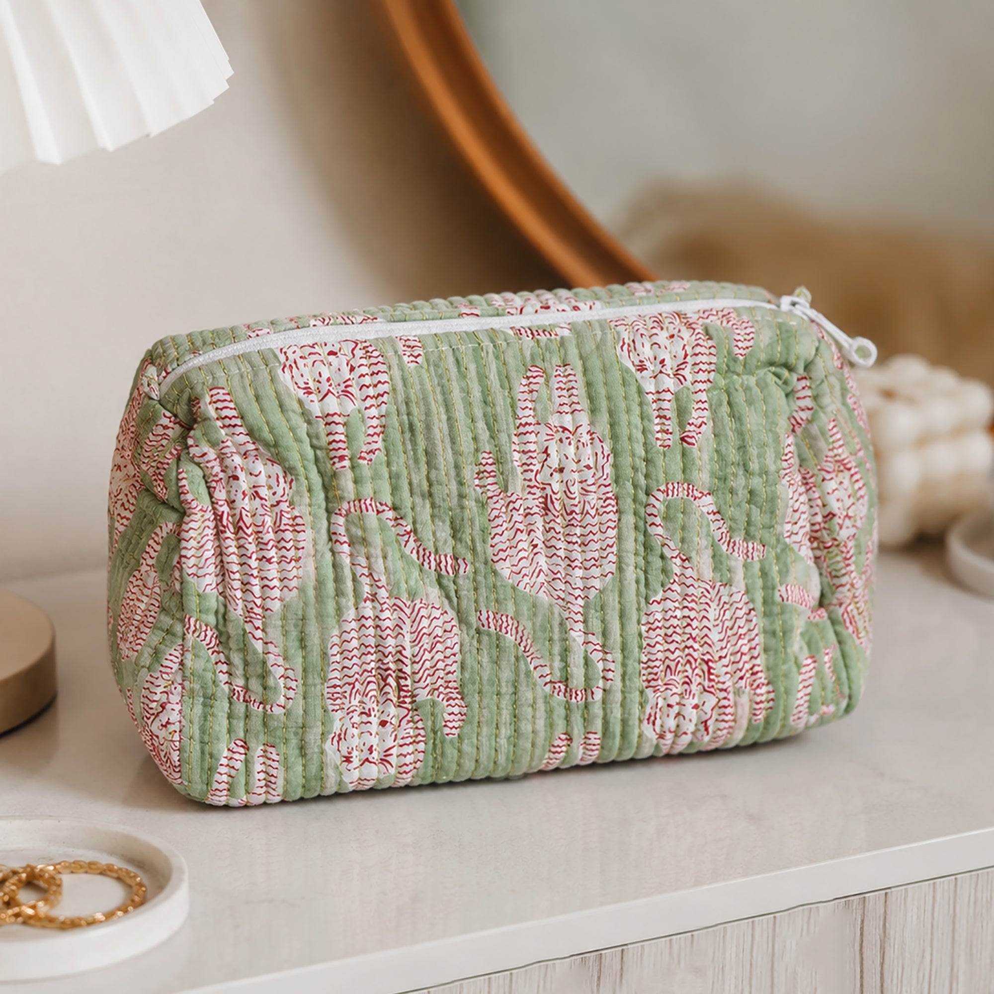 Cats in Pink Cosmetic Pouch