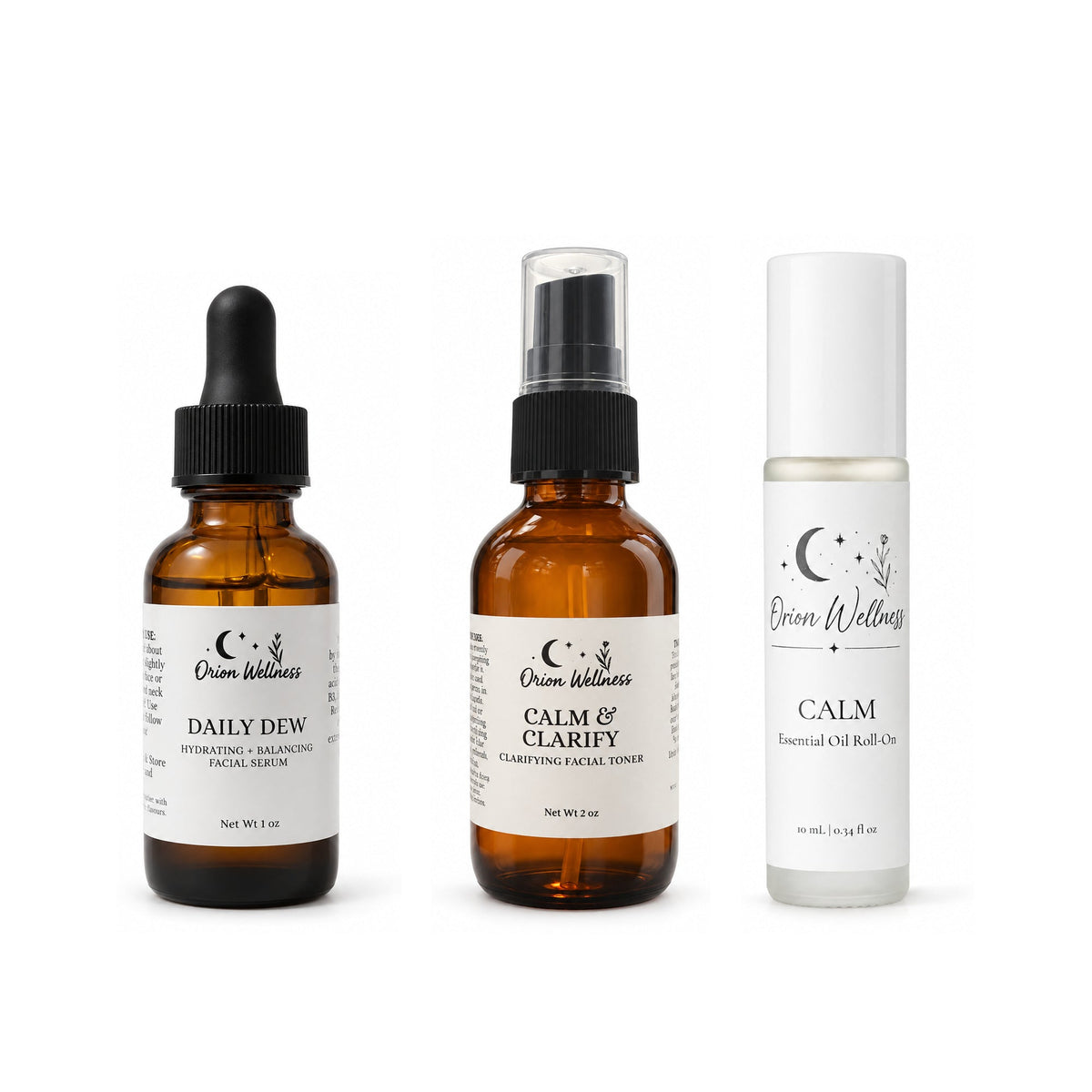 Calm Skin Ritual bundle by Orion Wellness on white
