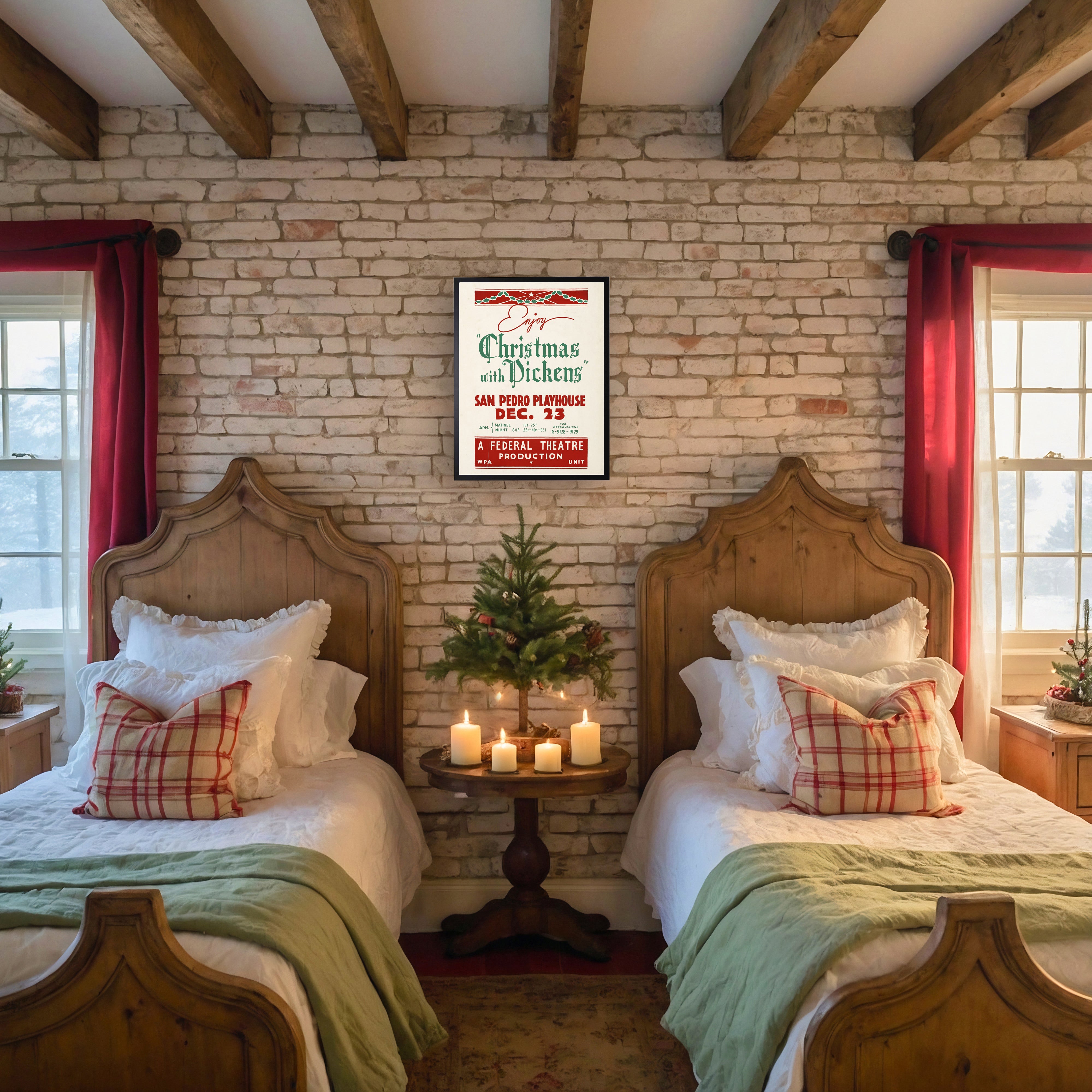 Vintage Christmas with Dickens Show Poster