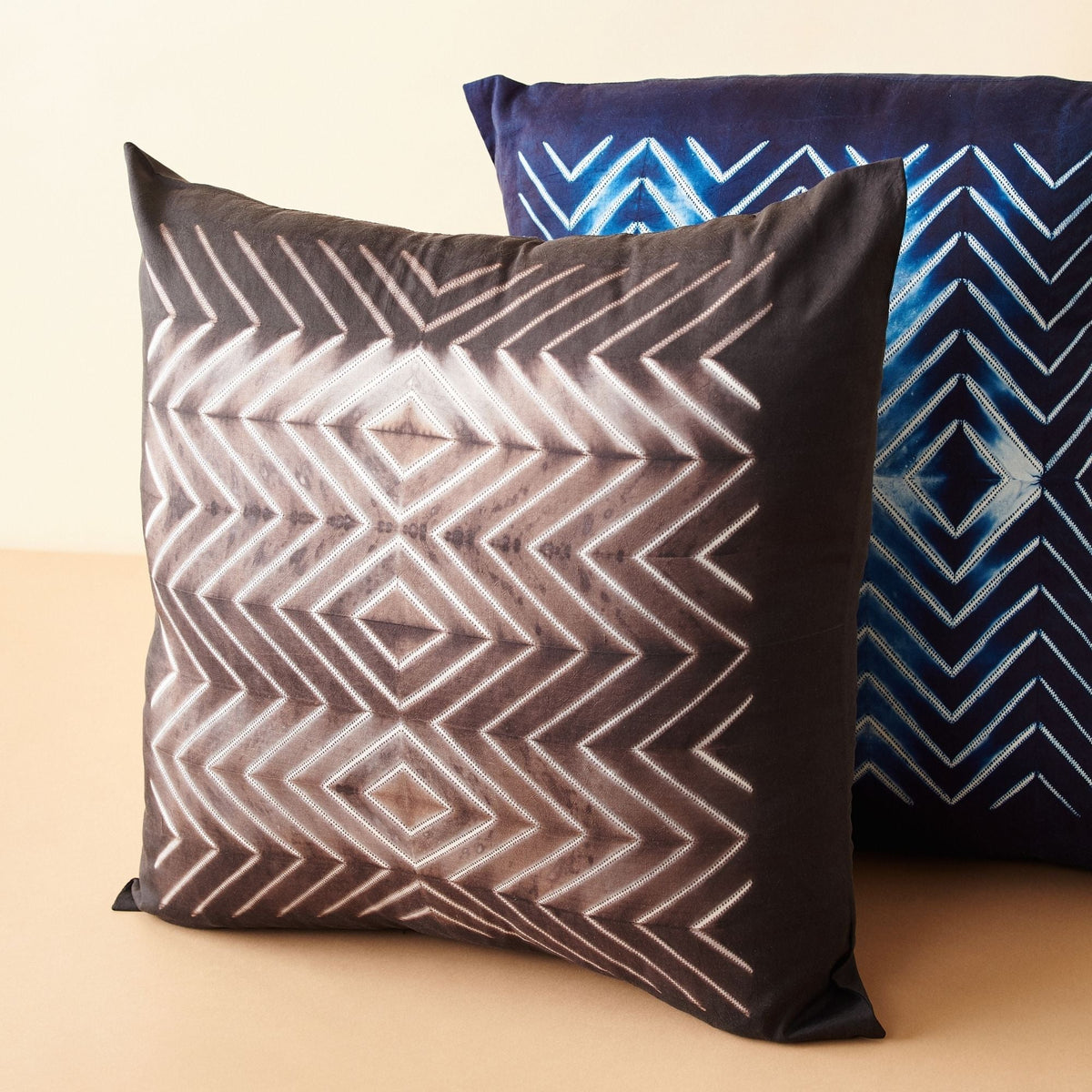 Naami Handcrafted Shibori Print Mulberry Silk Pillow