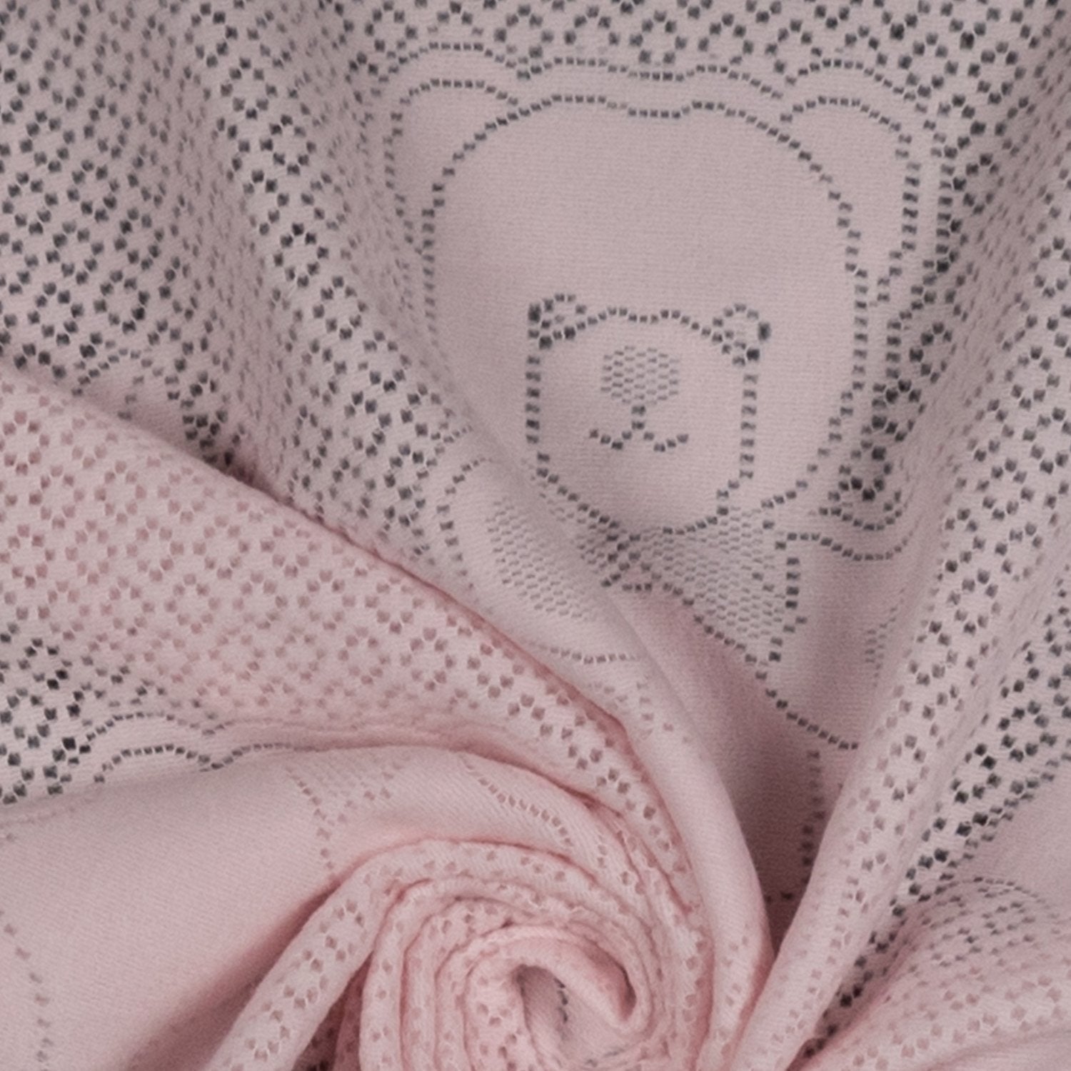 Southampton Home Lace Weave Bears & Bows Baby Blanket ~ Pink ~-Gifts-00810032751401-{sku]-Prince of Scots