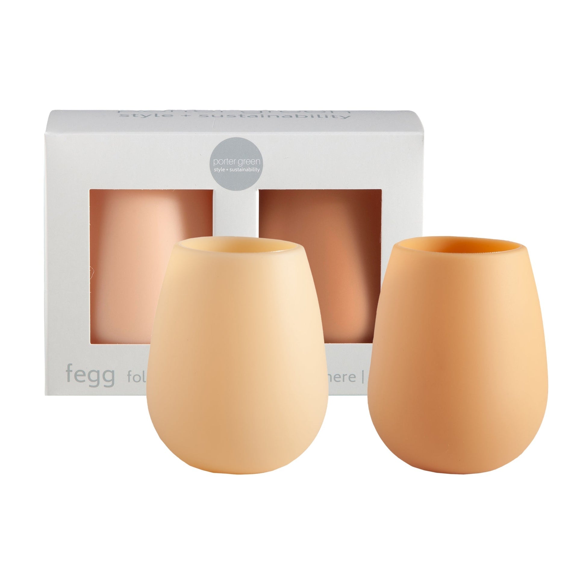 wheat + oat | fegg | silicone unbreakable glasses - porter green | style + sustainability