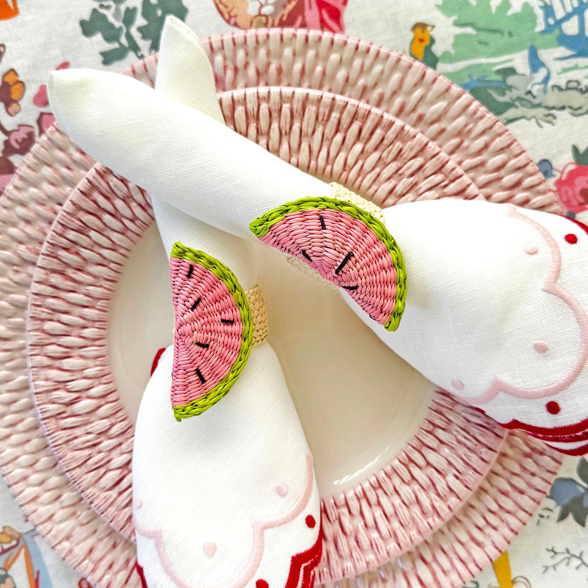 Watermelon napkin ring (set of 4)