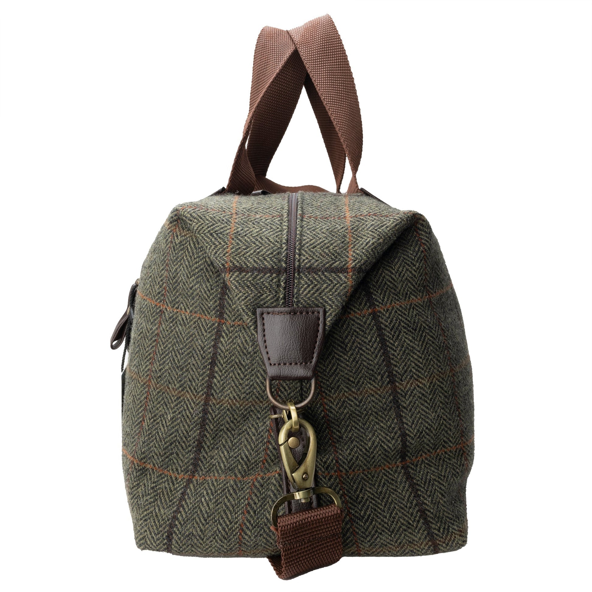 WANDERLUST Highland Tweeds Weekender Bag ~ Olive ~-Luggage-[bar code]-OliveTweedBag-Prince of Scots