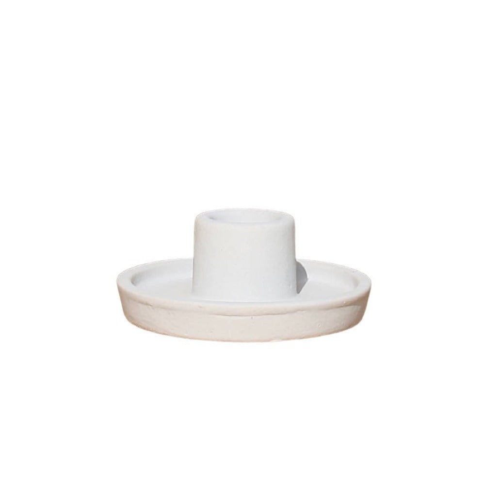 Whirl Ceramic Candle Holder - set of 2
