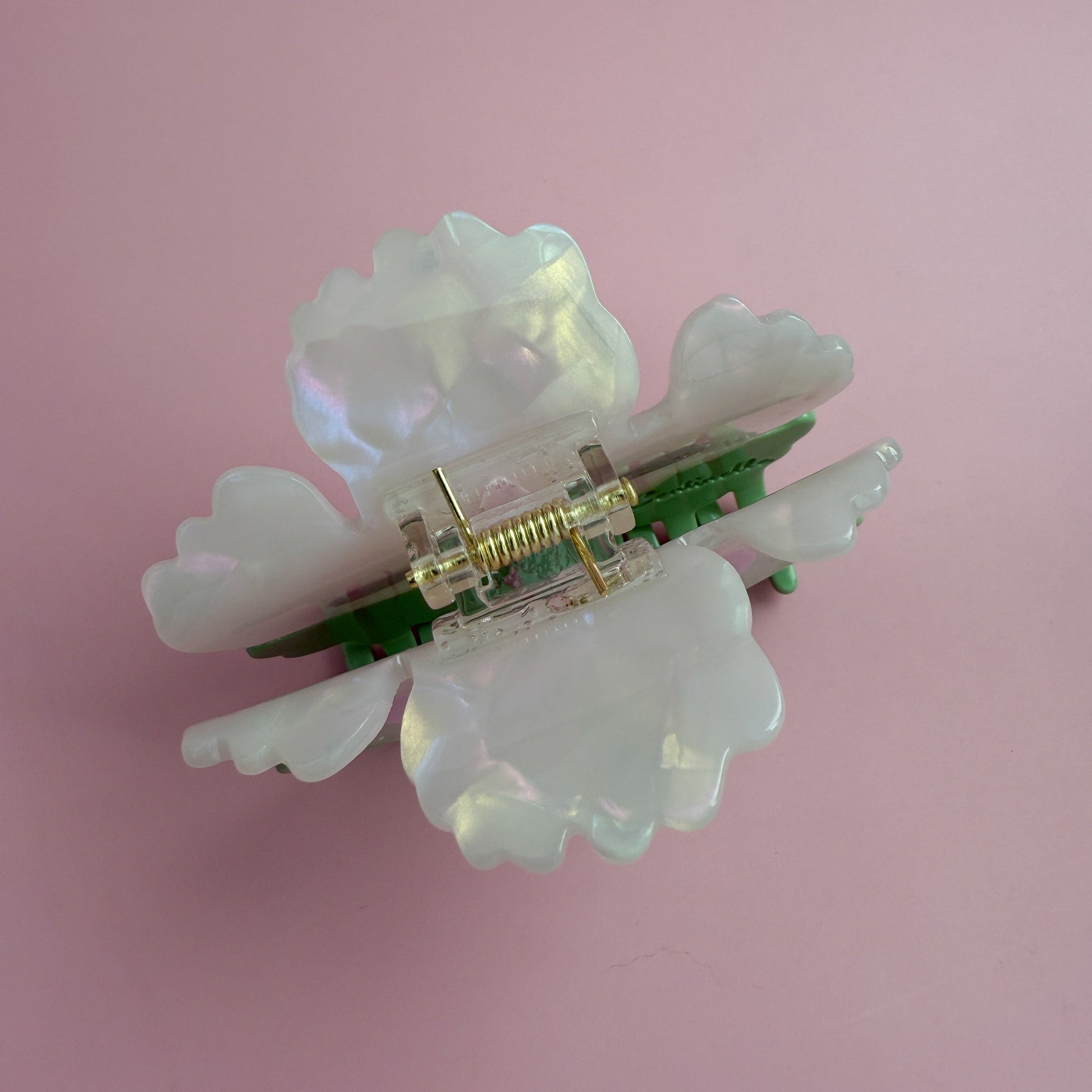 Abstract Tropical Orchid hair claw from my fantasy summer Island to you.