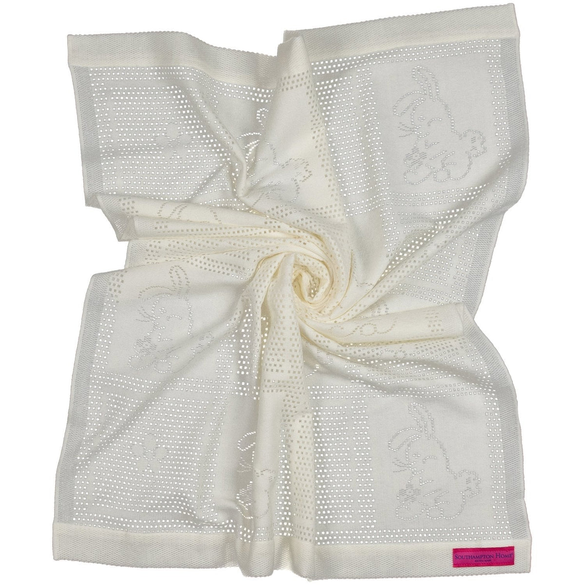 Southampton Home Lace Weave Bunny Baby Blanket ~ Ivory ~-Gifts-00810032751272-{sku]-Prince of Scots