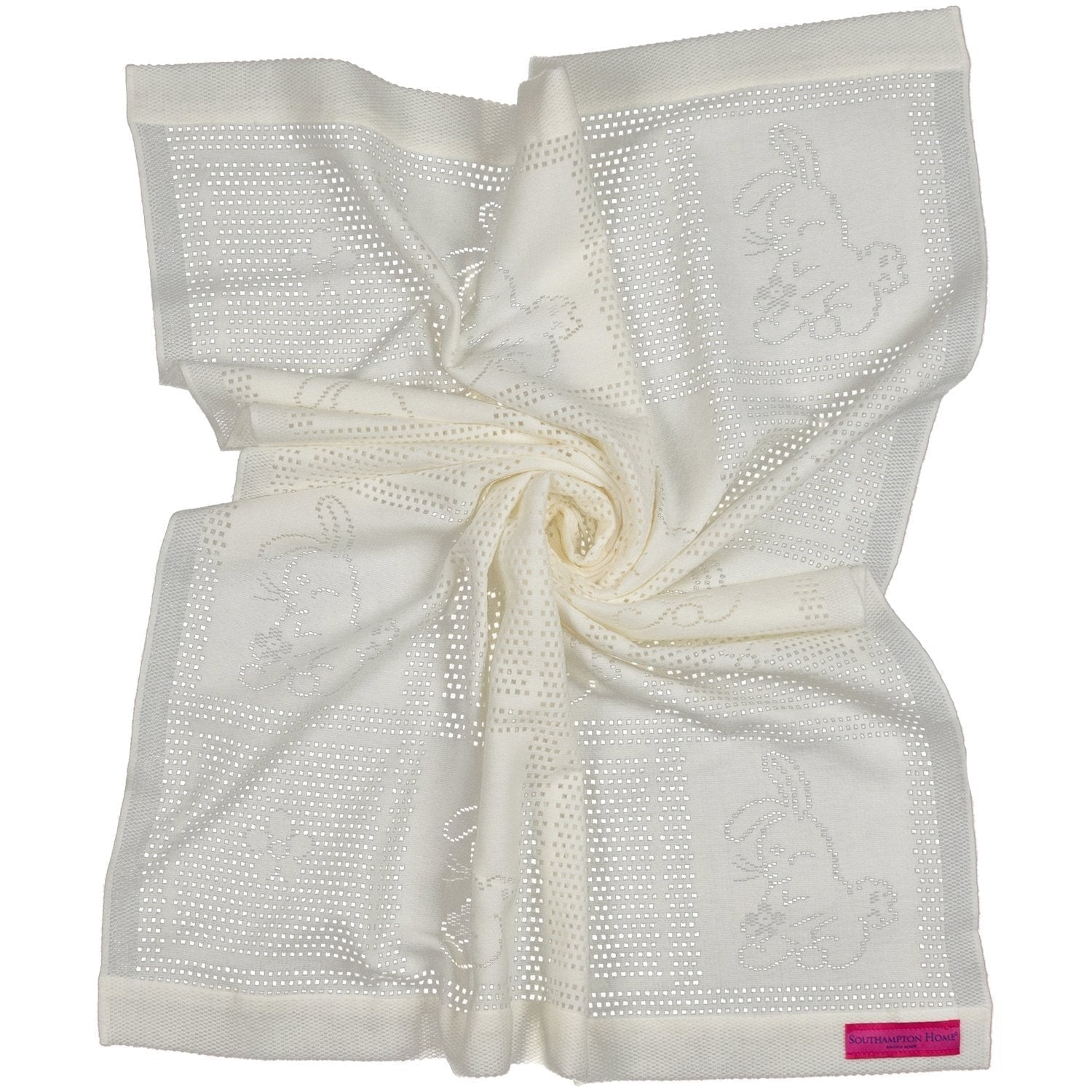 Southampton Home Lace Weave Bunny Baby Blanket ~ Ivory ~-Gifts-00810032751272-{sku]-Prince of Scots