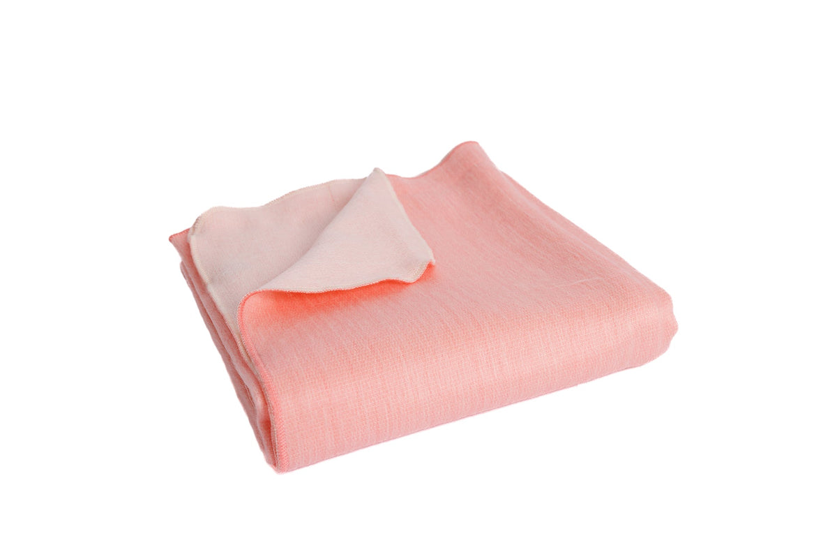 pink alpaca throw blanket