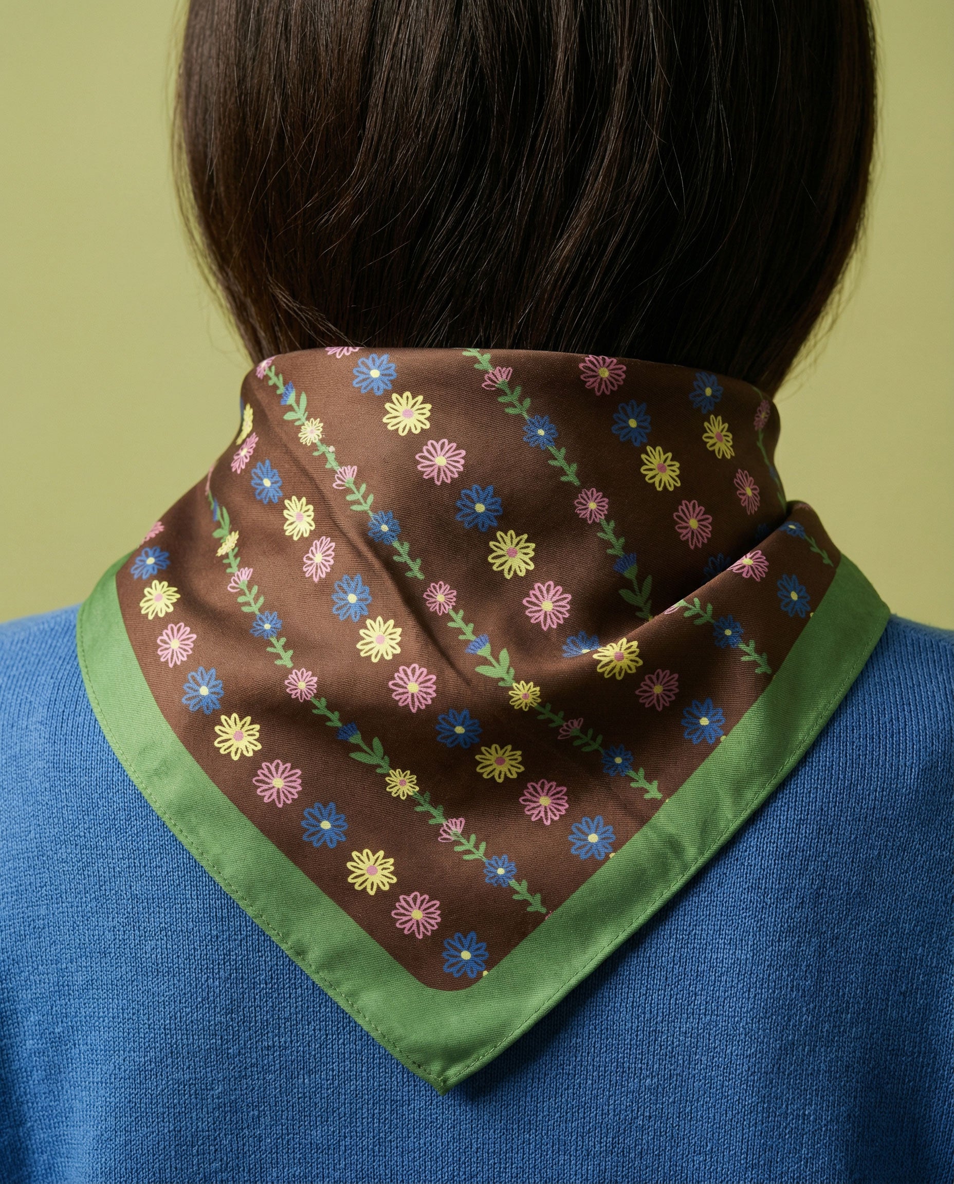 Tiny Flowers Cotton Silk Bandana