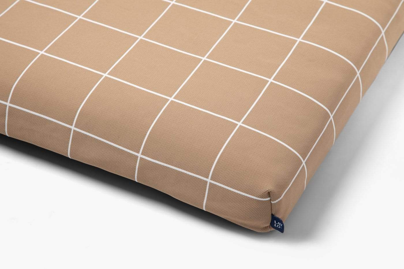 Laylo Pets Grid LAY LO Pets - Tan Grid Dog Bed or Bed Cover Lay Lo Pets