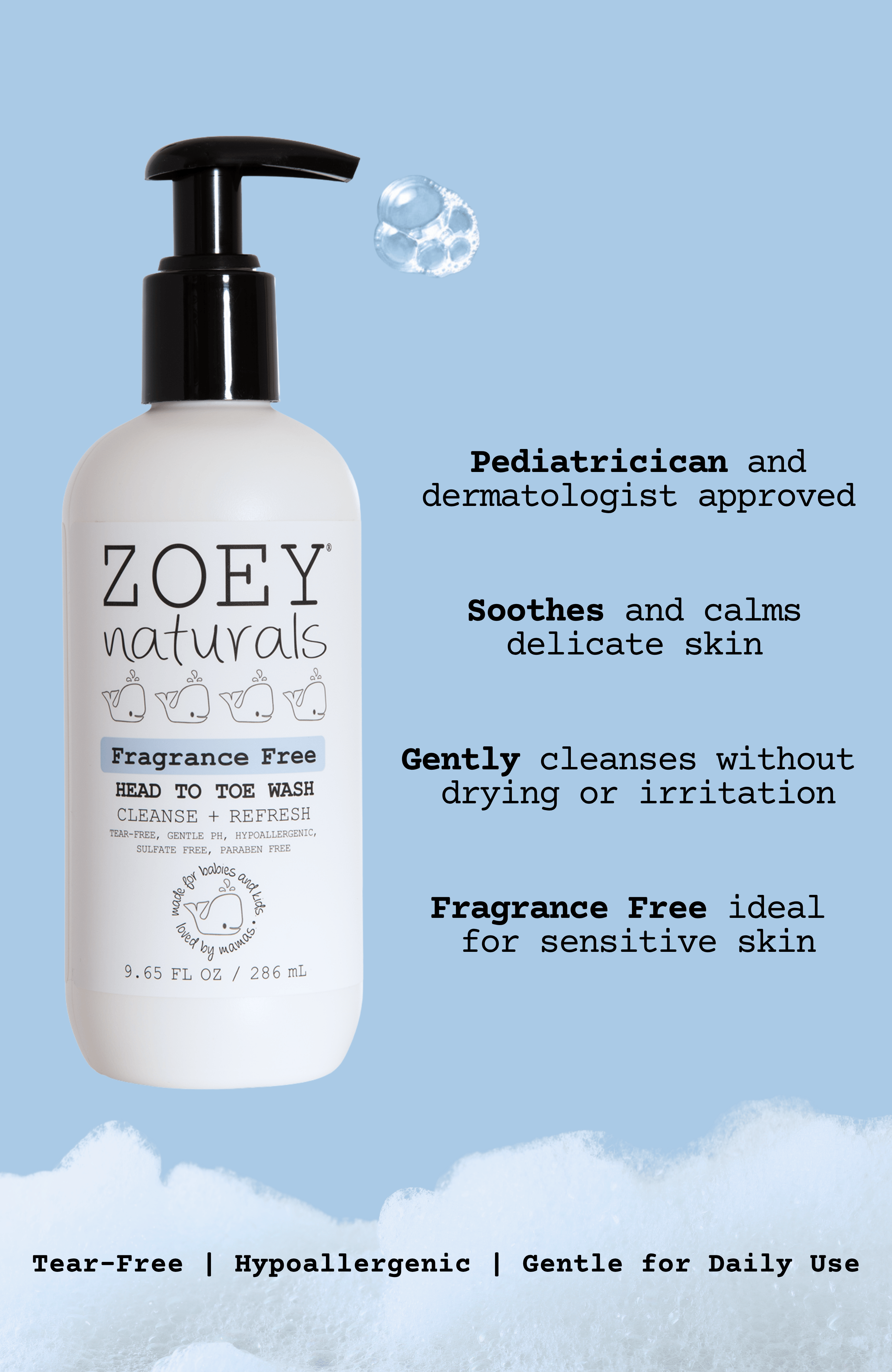 Fragrance Free Head To Toe Wash