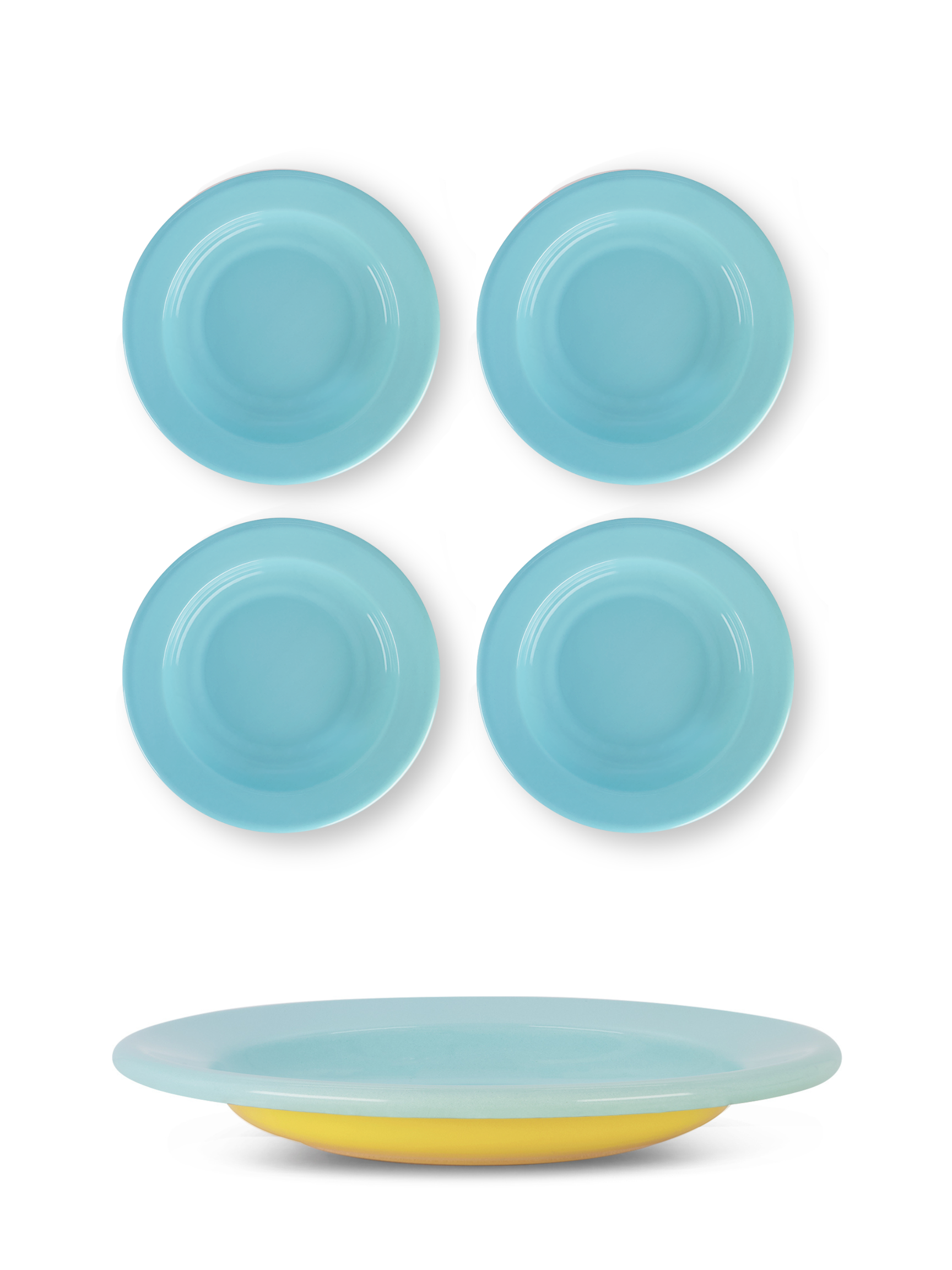 S/4 Enamel Dinner Bowl - Two Tone