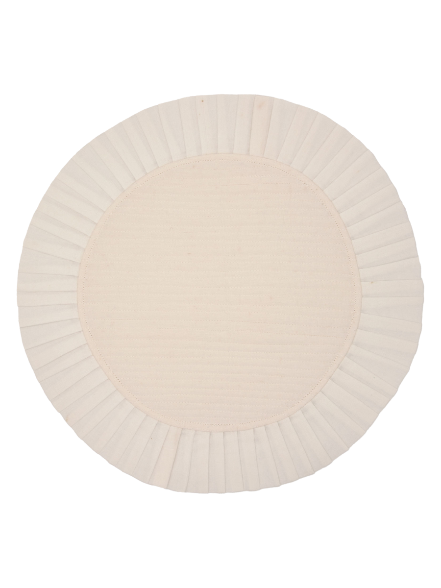 White Circle Placemat
