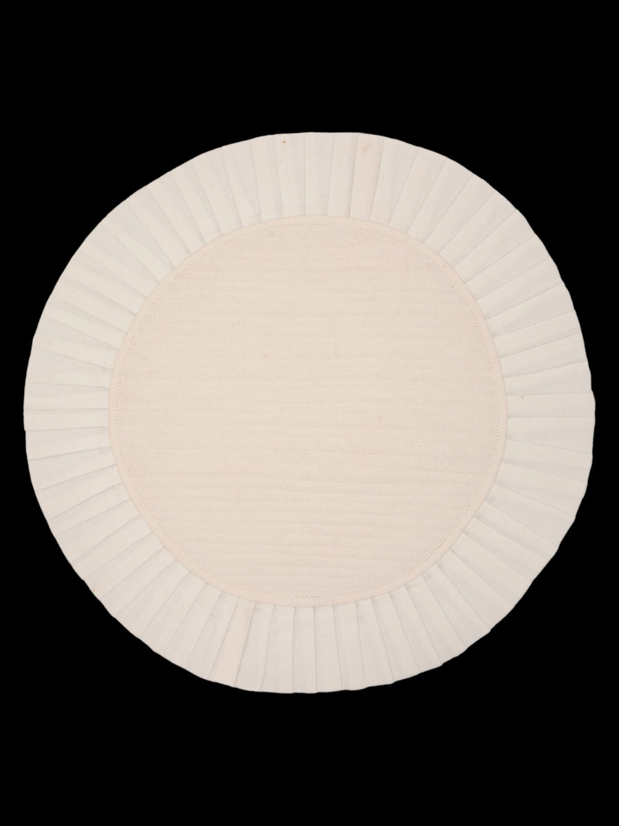 White Circle Placemat