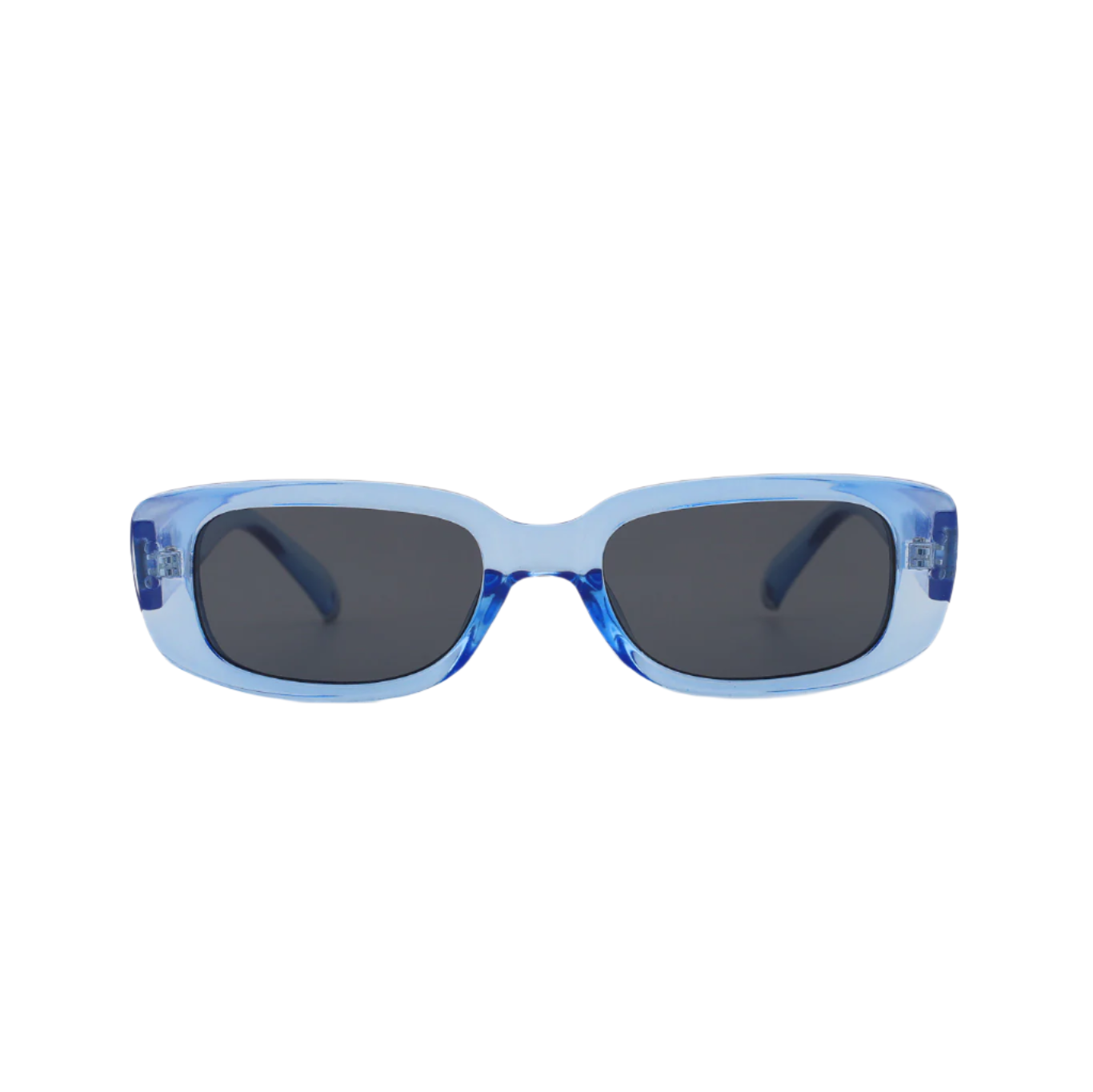 Sad Eyewear Bouquet rectangle sunglasses in arctic blue with black tinted lenses