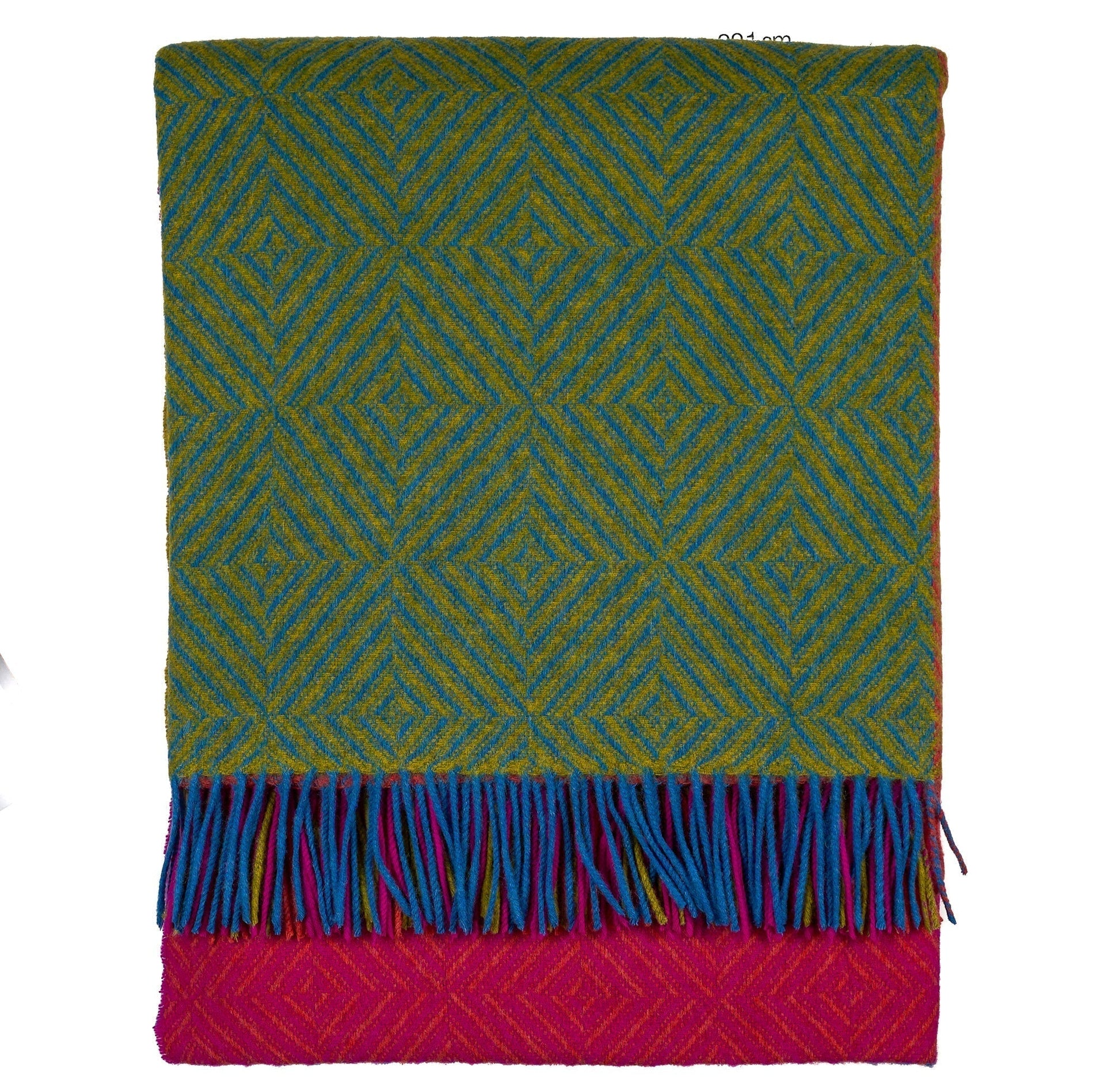 Southampton Home Merino Wool Geometric Block Throw (Brilliant)-Throws and Blankets-810032753092-BrilliantBlock-Prince of Scots