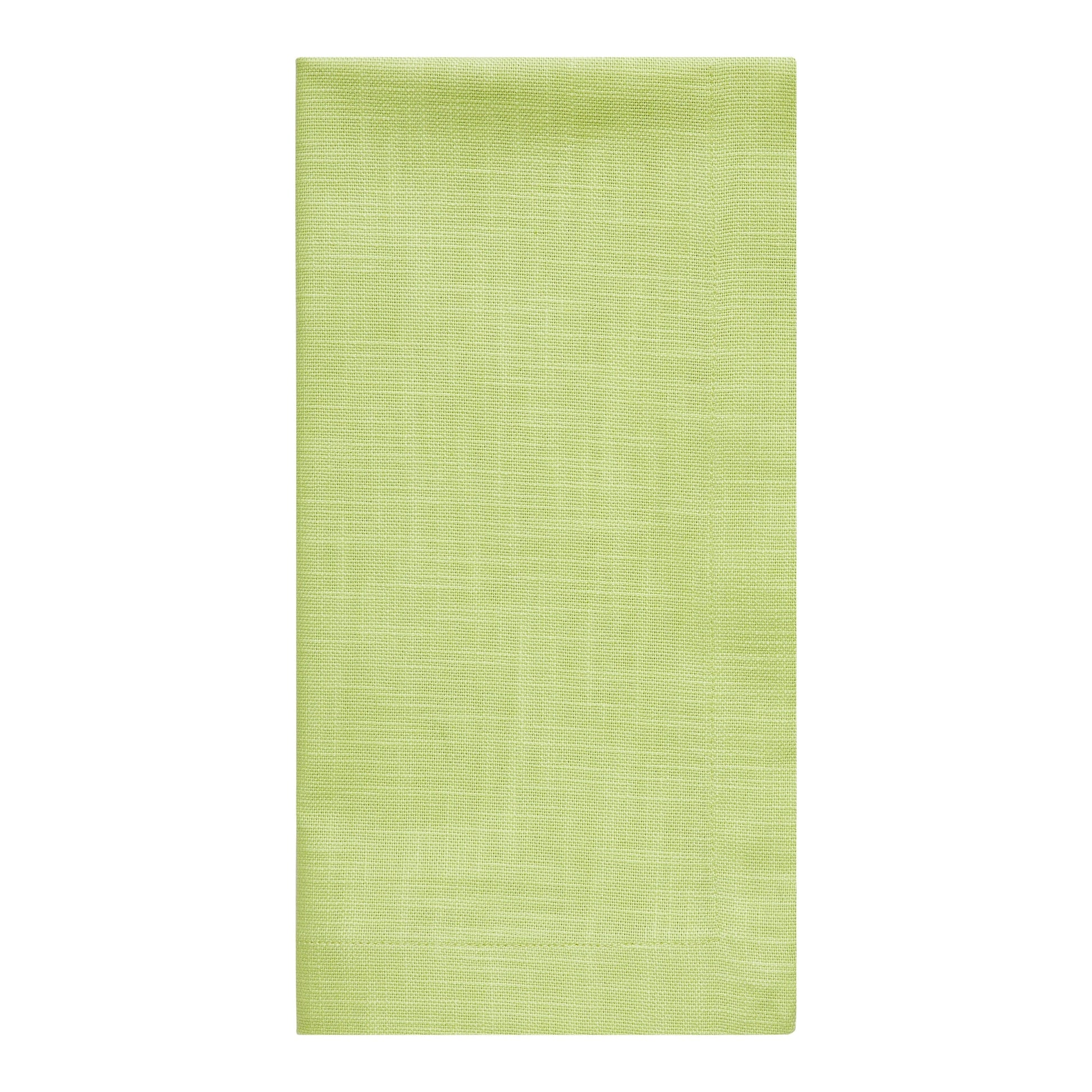 NP-4804-2020_3|Single folded lime green fabric napkin, perfect for everyday use or special occasions. Durable and washable table linen.