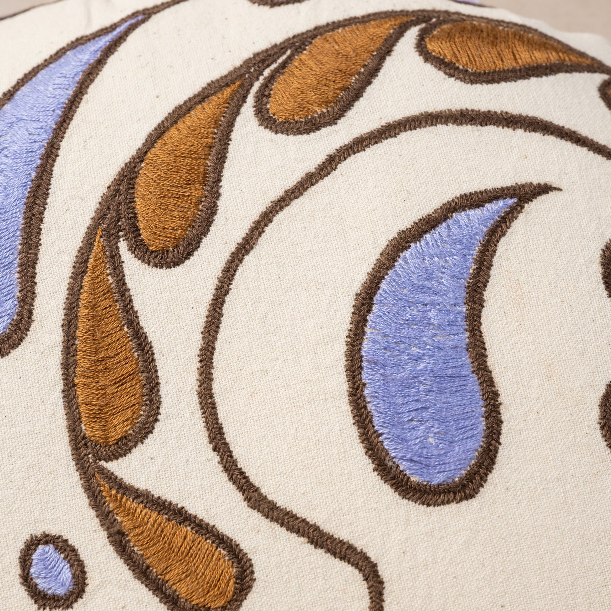 Embroidered Cat Pillow - Ten Thousand Villages